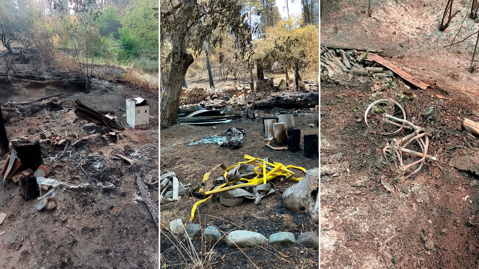 Restos de las casas de la chacra