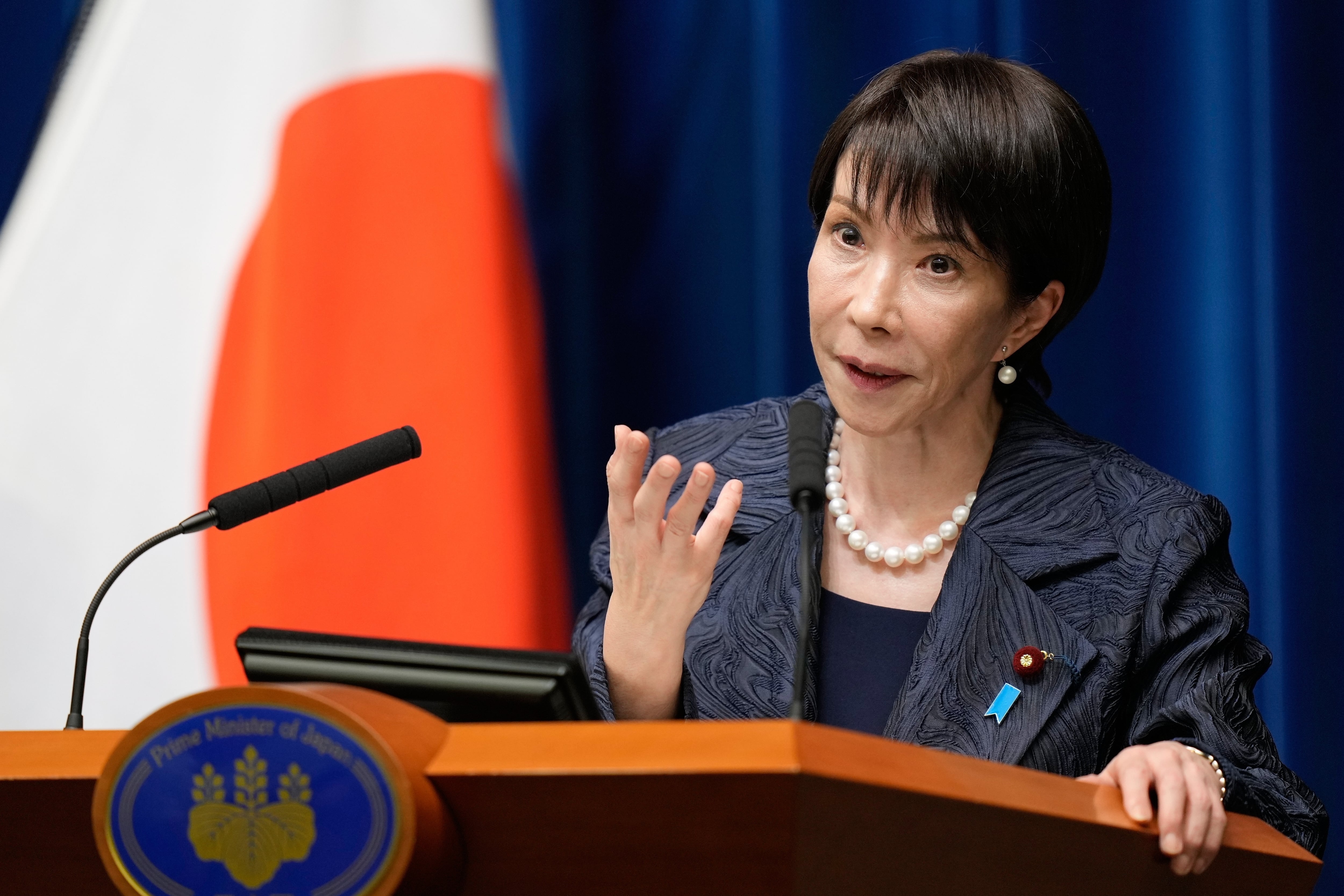 El Primer Ministro de Japón, Sanae Takaichi. (AP / Eugene Hoshiko, PdI)
