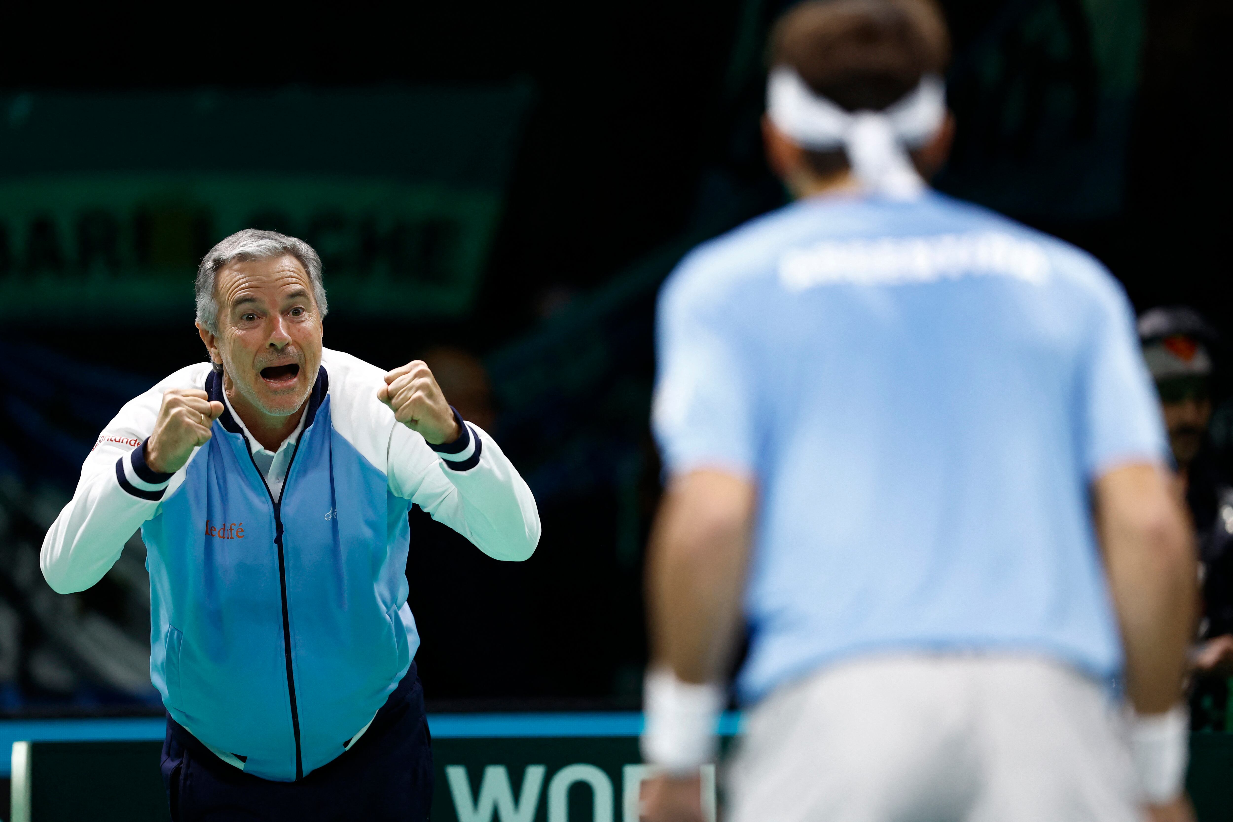 El capitán argentino, Javier Frana, designó a Thiago Tirante, Marco Trungelliti, Federico Gómez, Guido Andreozzi y Andrés Molteni para enfrentar a Corea por los Qualifiers 2026 de Copa Davis (Crédito: REUTERS/Alessandro Garofalo)