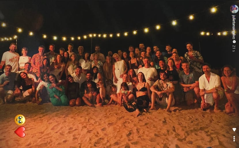 Julieta Nair Calvo anunció su casamiento con Andrés Rolando: el video de la romántica propuesta en la playa