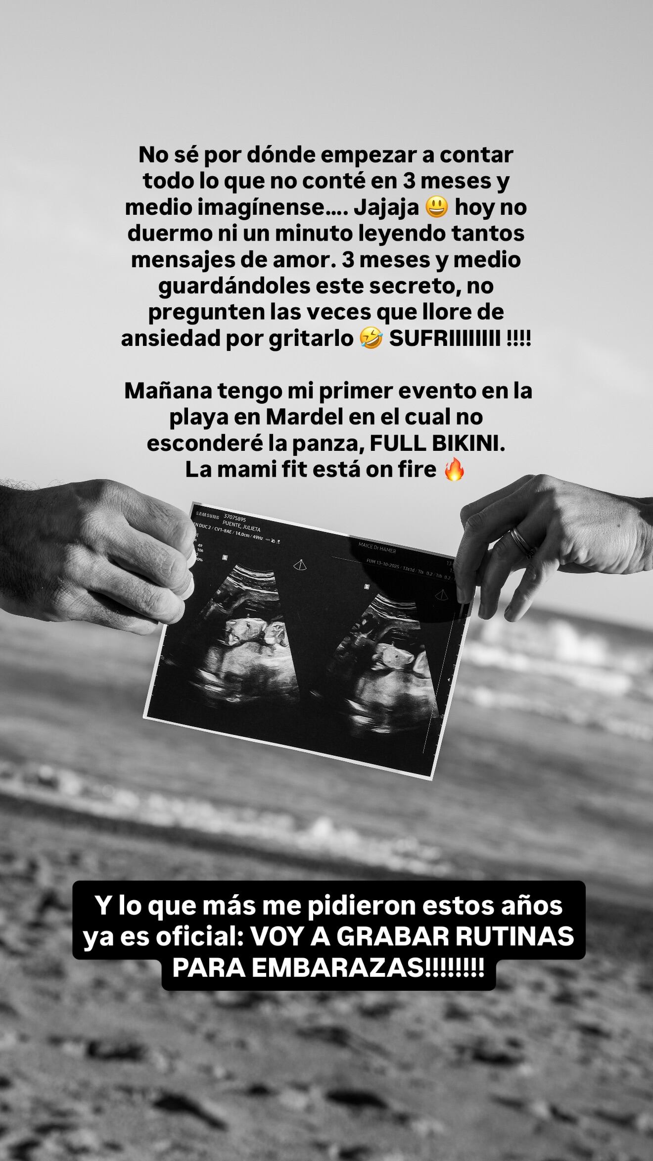 Julieta Puente revelo cómo continuarán sus clásicas rutinas de ejercicios