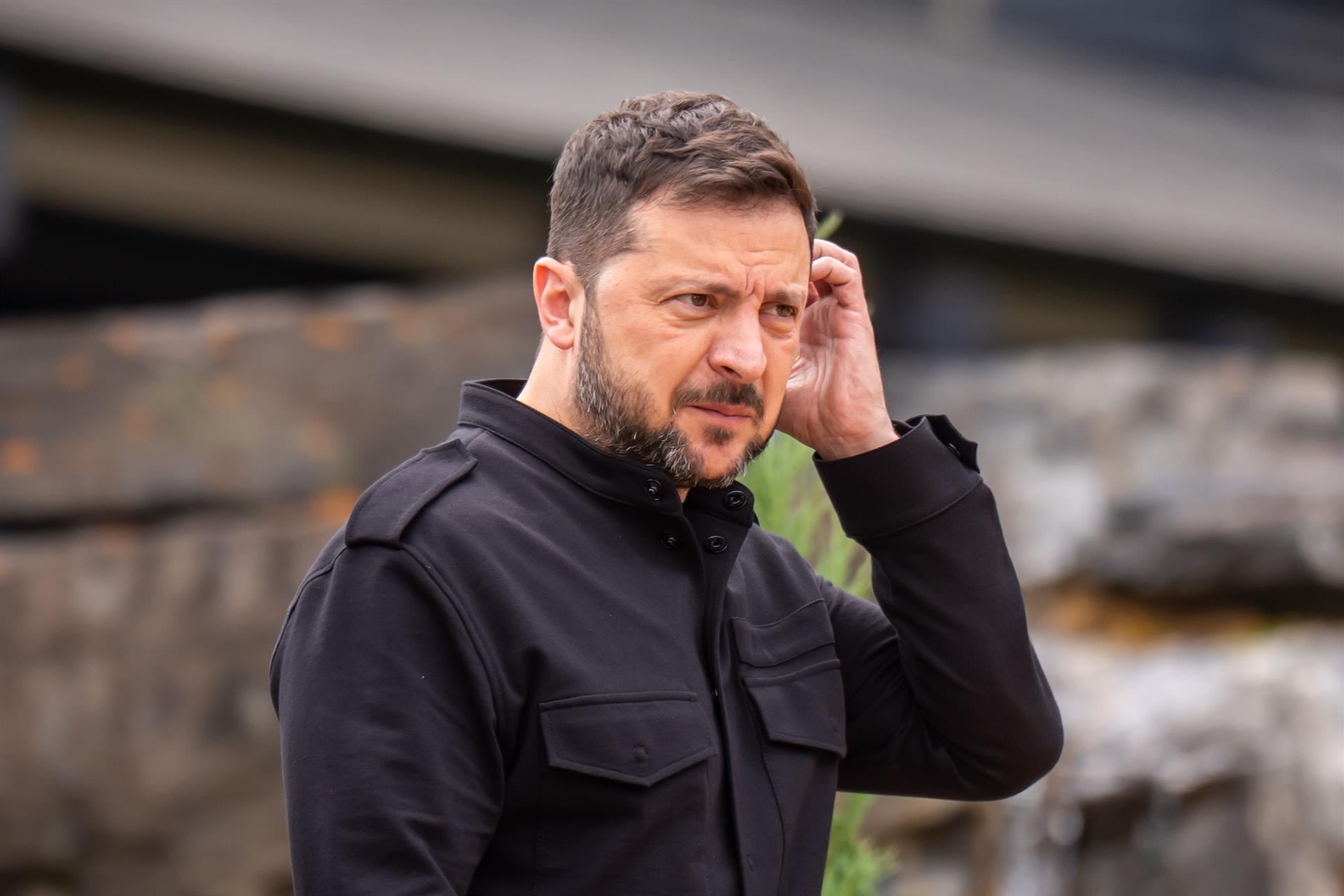 El presidente de Ucrania, Volodimir Zelensky 