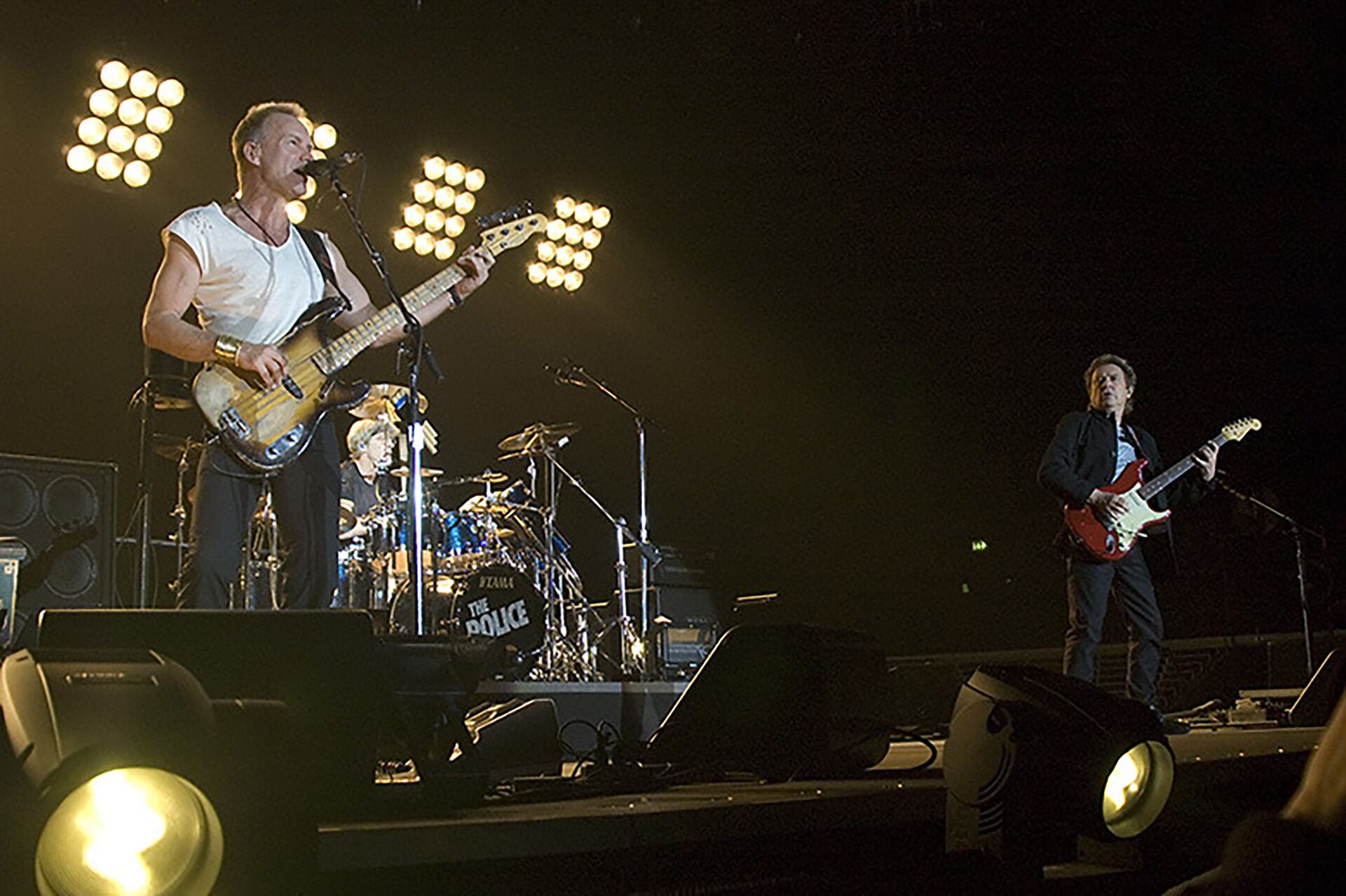 The Police en 2007, cuando se reunieron para una gira mundial que pasó por Buenos Aires