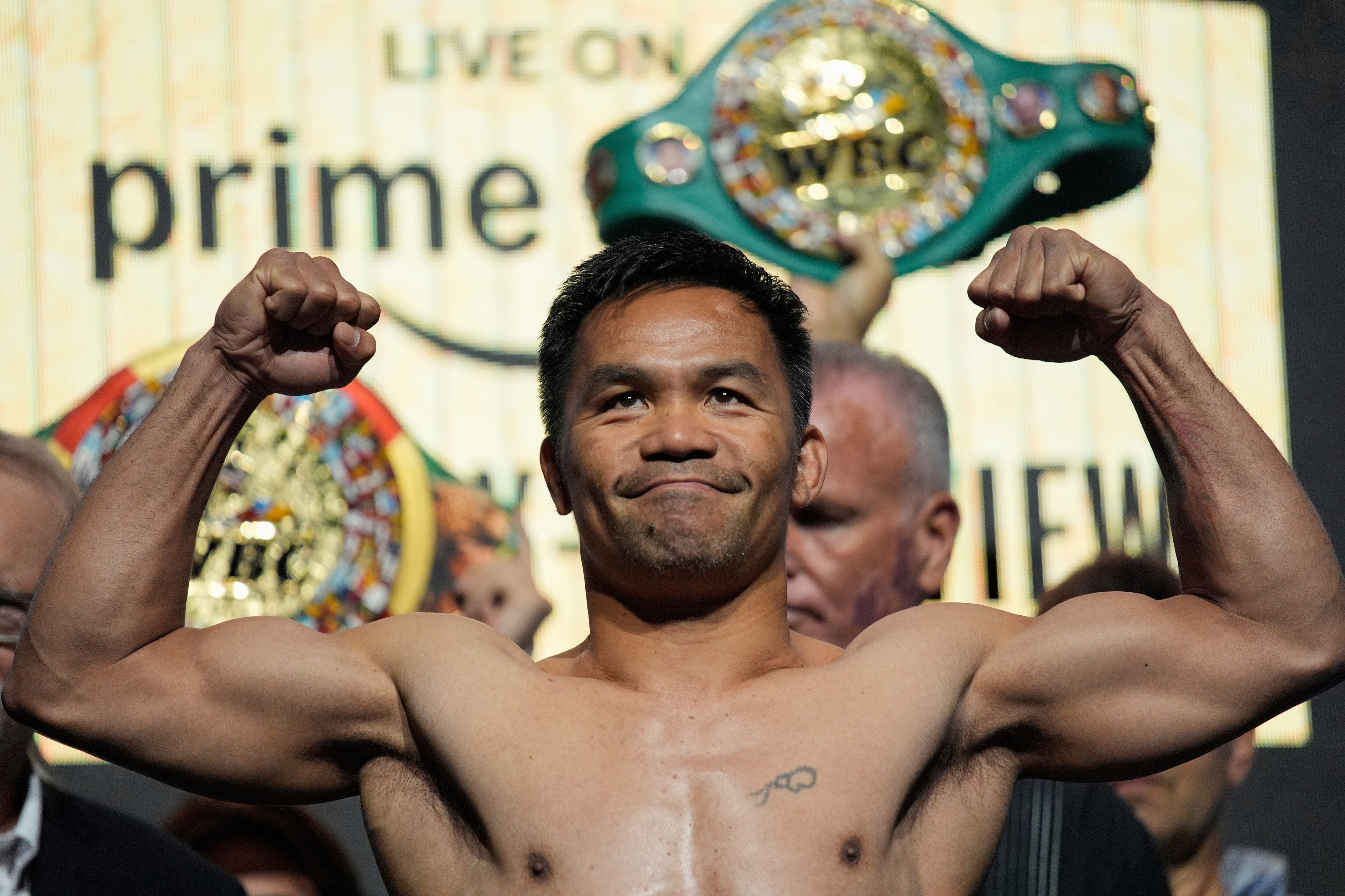 El filipino es una leyenda del boxeo (AP Foto/John Locher)