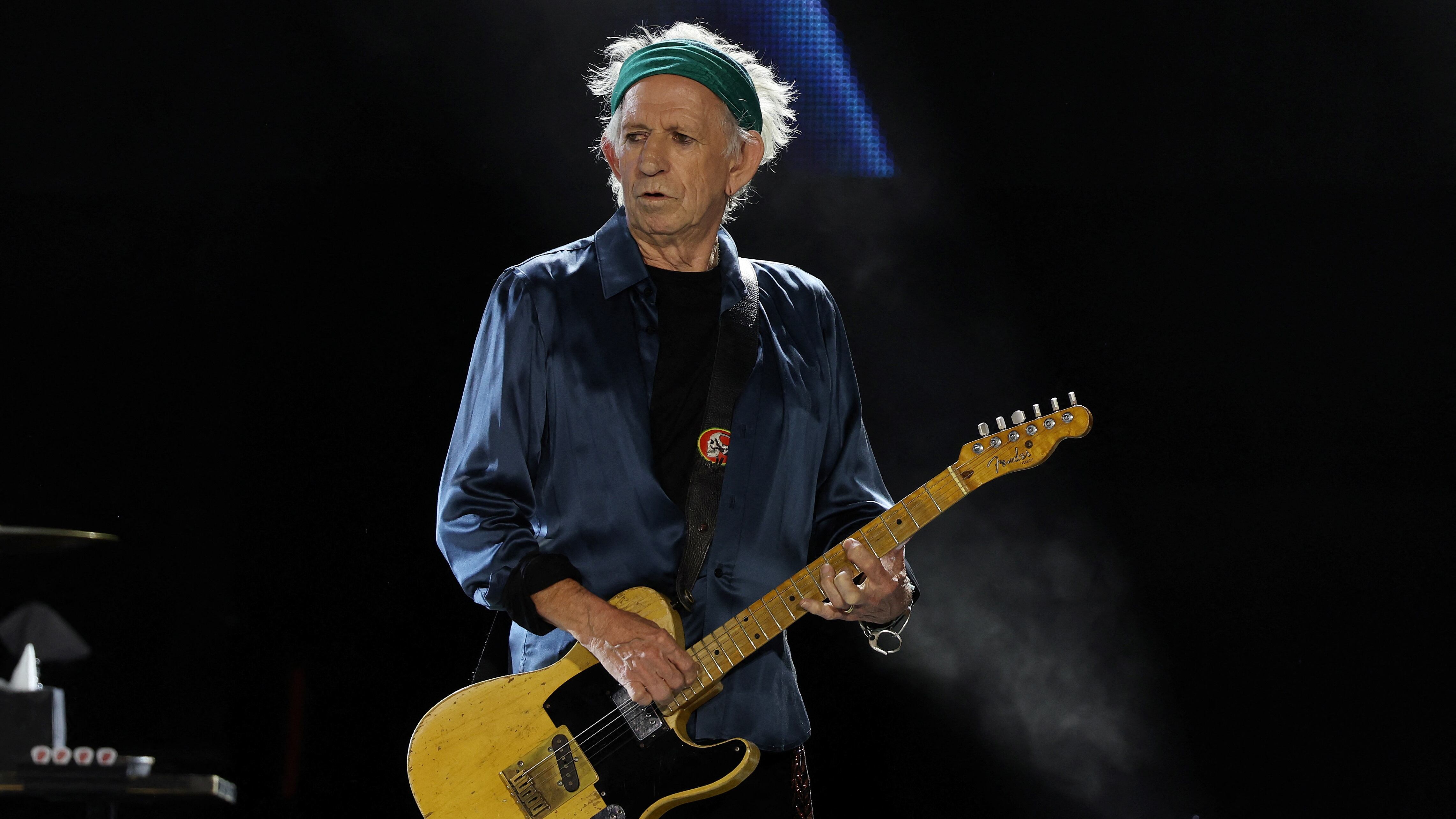Keith Richards en 2024 durante el Hackney Diamonds tour en Vancouver, Canadá (REUTERS/Chris Helgren)