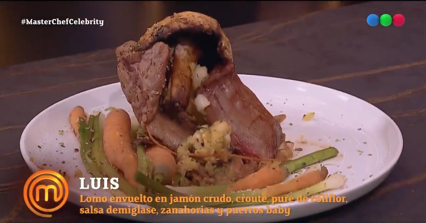 El plato presentado por Luis Ventura en Masterchef Celebrity