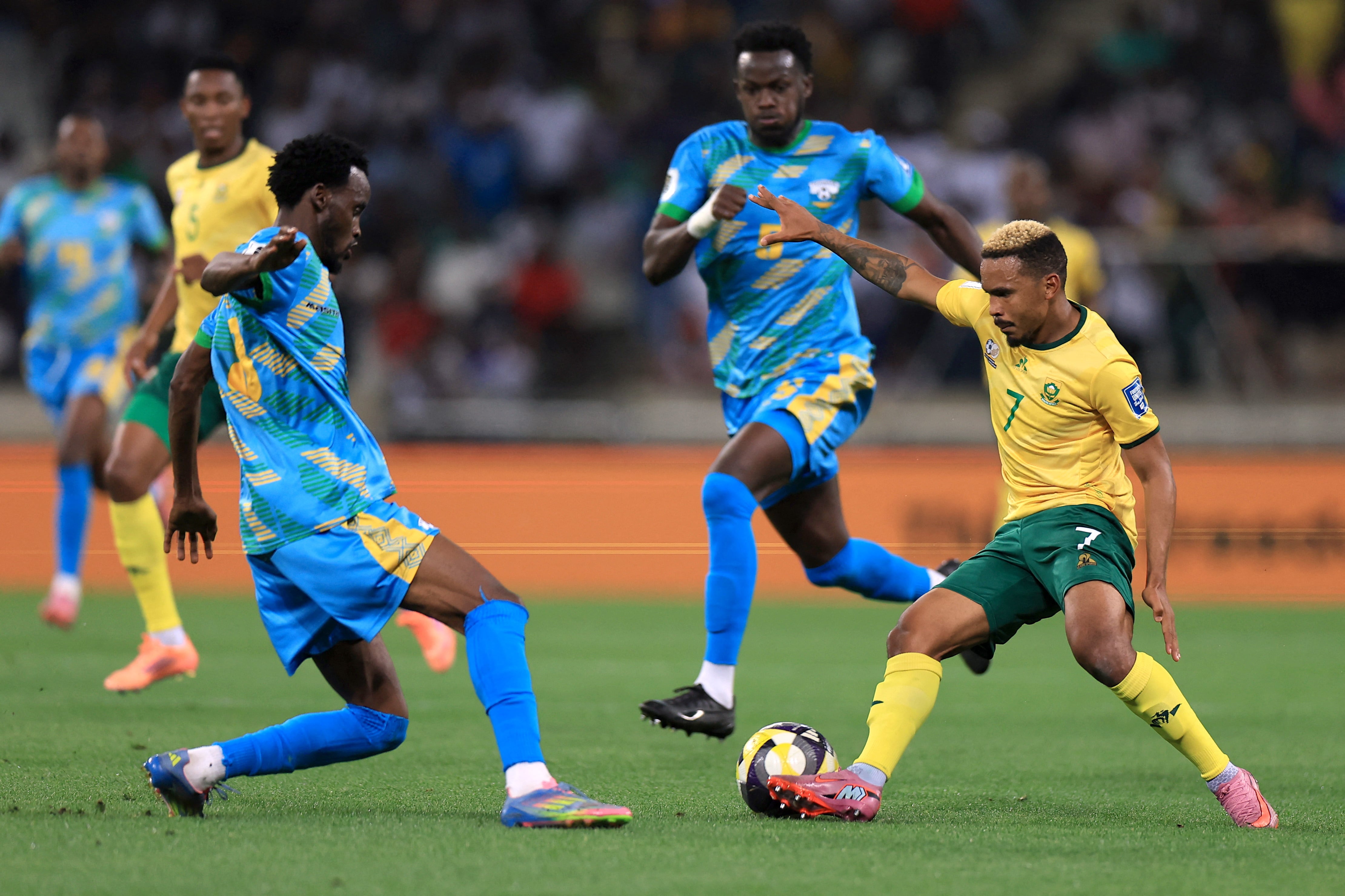 Ruanda quedó anteúltimo en su grupo por las Eliminatorias al Mundial 2026 (Crédito: Reuters/Esa Alexander)