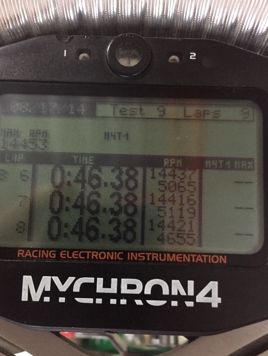 Los excelentes registros que metió Franco hace una década y fueron parte de su publicación en redes (Crédito: @francolapinto/Instagram)