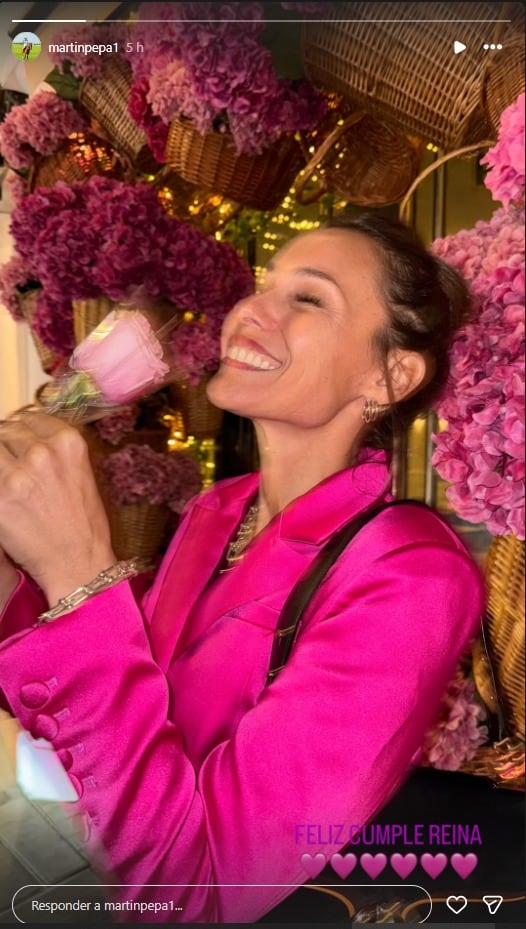 Martín saludó a Pampita por su cumpleaños y escribió: 