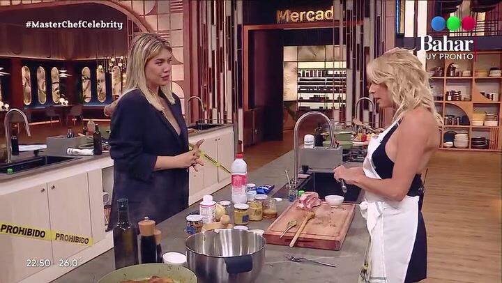 El tenso frente a frente de Wanda Nara y Yanina Latorre en MasterChef Celebrity 