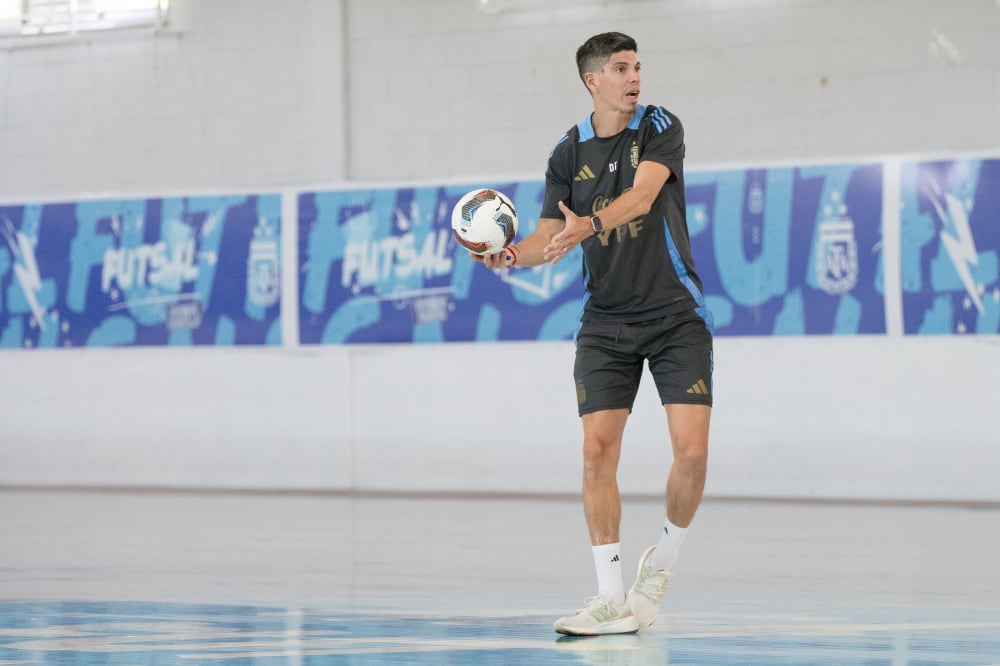 Matías Lucuix, entrenador de la selección argentina de futsal que participará de la Copa América 2026 (AFA)