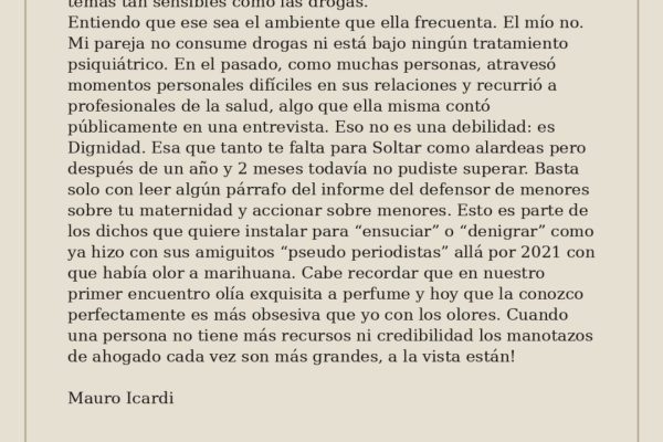 La tajante respuesta de Mauro Icardi a la filtración de chats de Wanda Nara: “Completamente obsesionada conmigo”