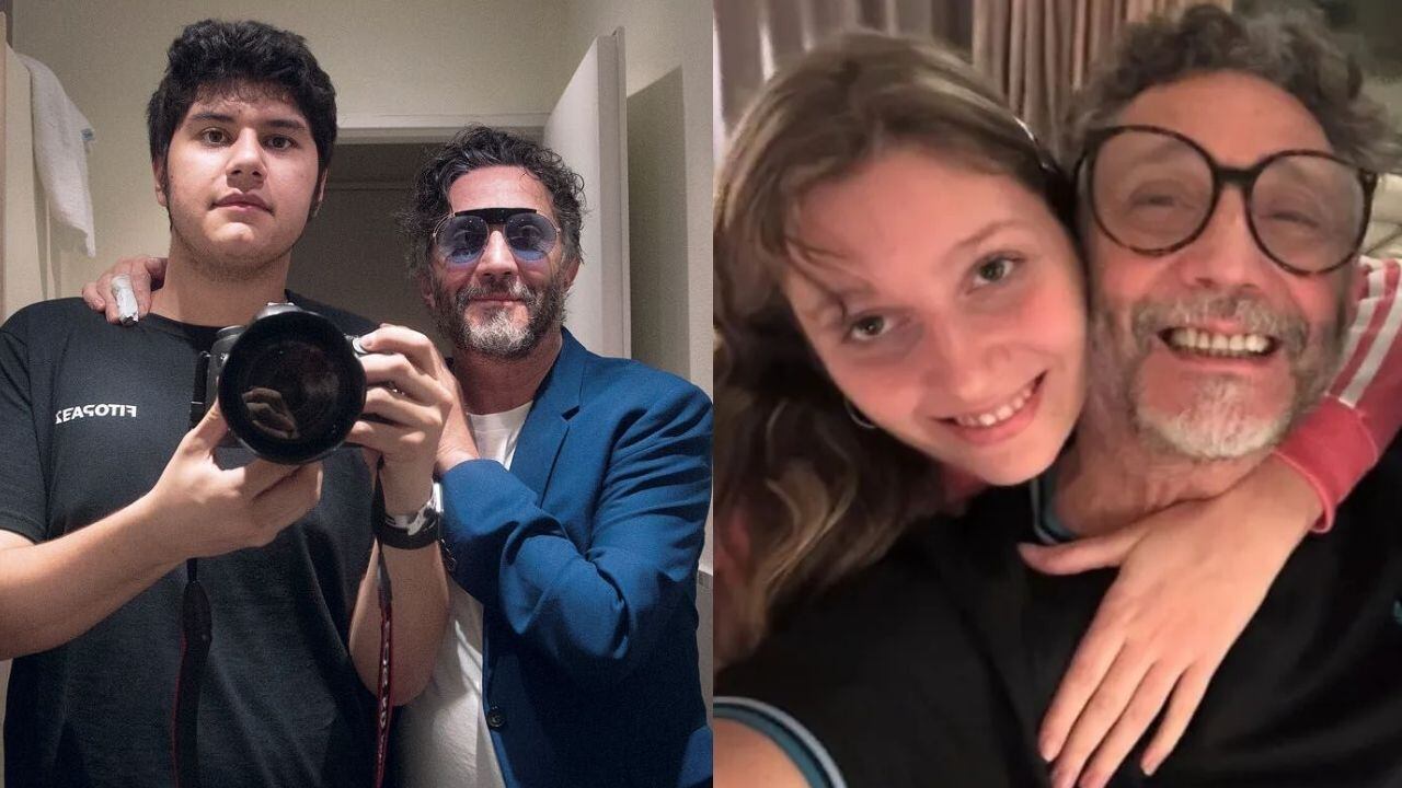 Fito Páez compartió una foto familiar junto a sus hijos Martín y Margarita desde una casa rodeada de naturaleza