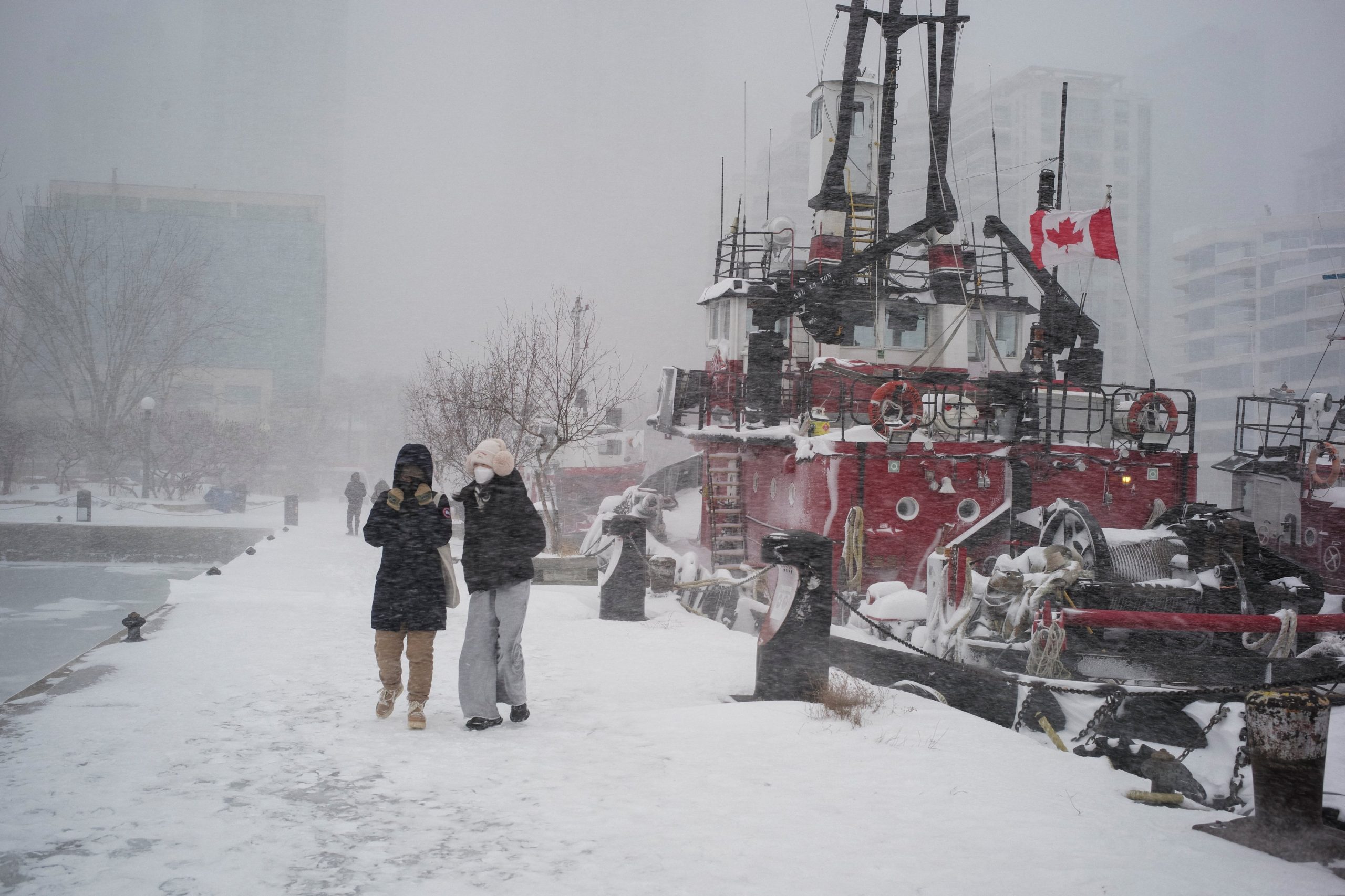 La tormenta invernal también azota a Canadá: algunas regiones del país registraron las temperaturas más bajas de su historia