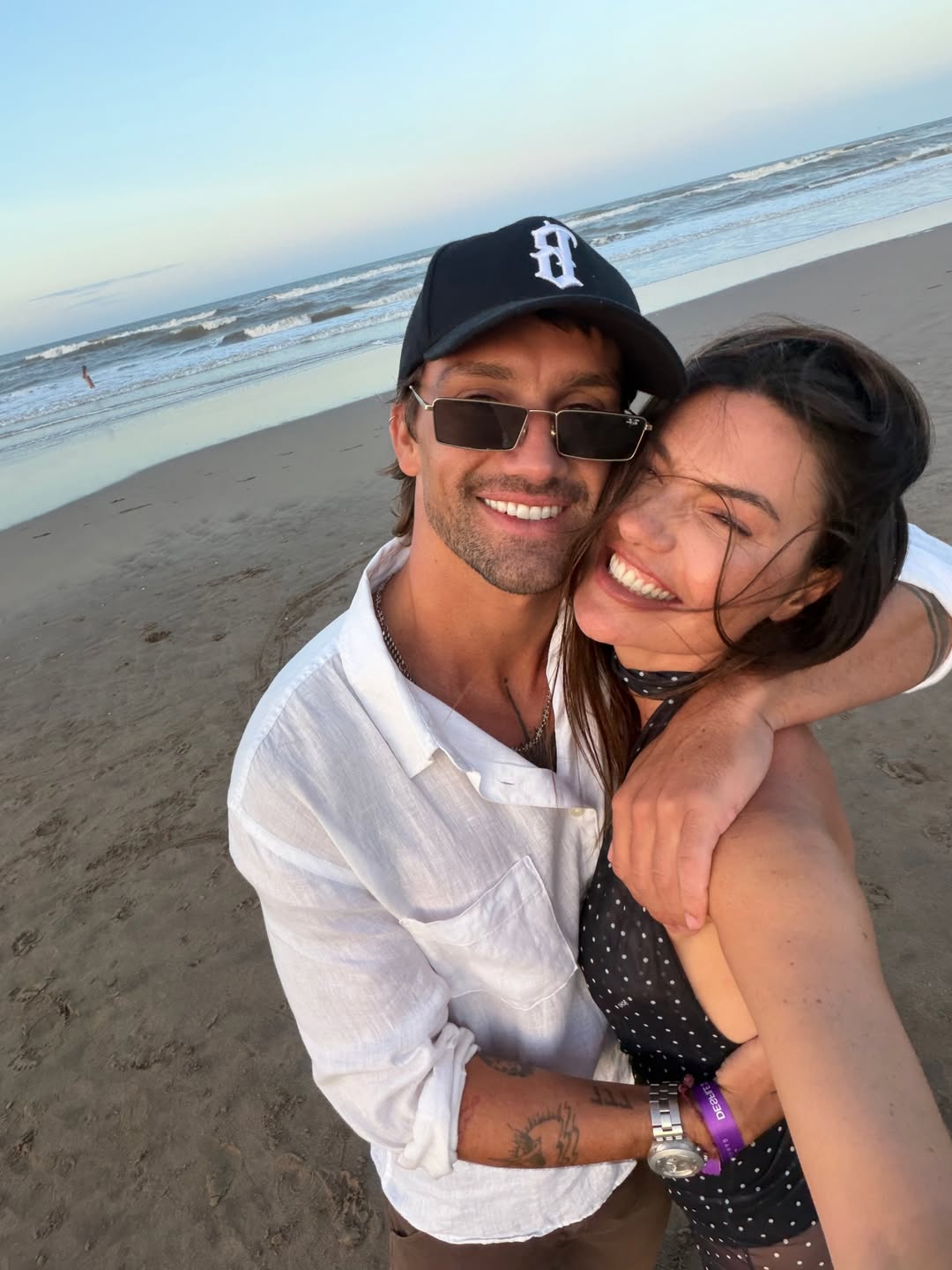 Sofía junto a su novio Gustavo Qüerio Hormaechea