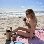 Las fotos playeras de Dominique Metzger durante sus días de descanso en Uruguay: “Vacaciones ‘mode on’”