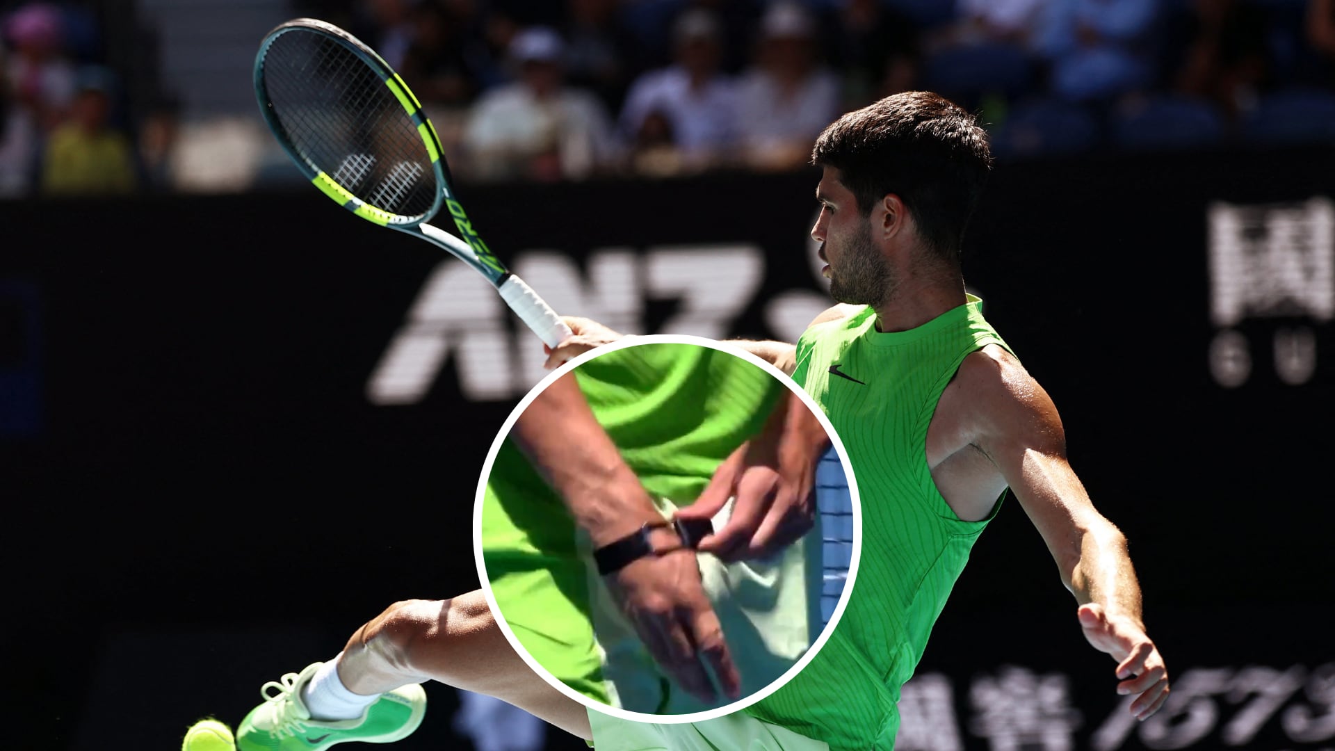 El número 1 del mundo debió quitarse el dispositivo antes de su encuentro ante Tommy Paul