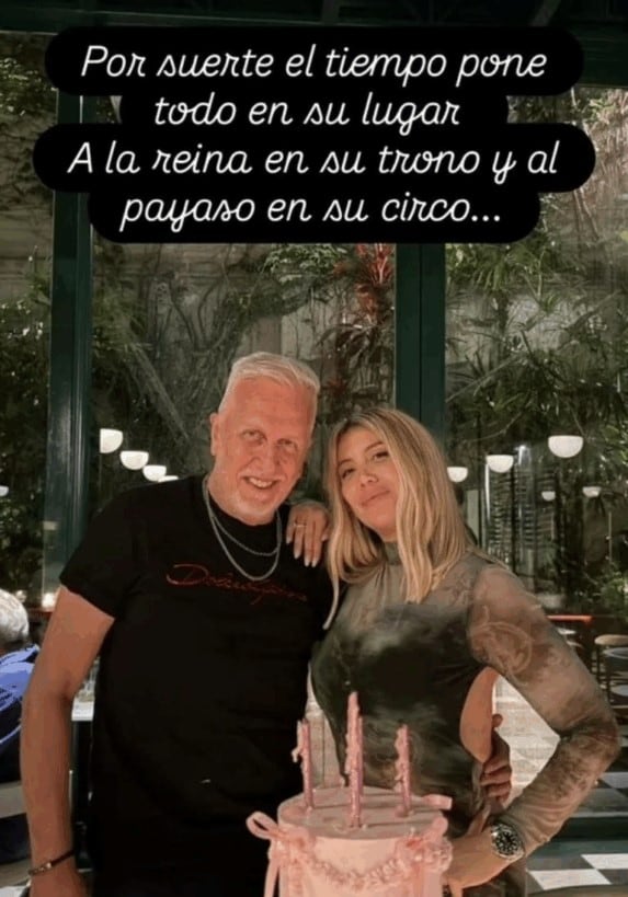 El posteo de Andrés Nara muestra a las claras el sentimiento hacia su hija Wanda