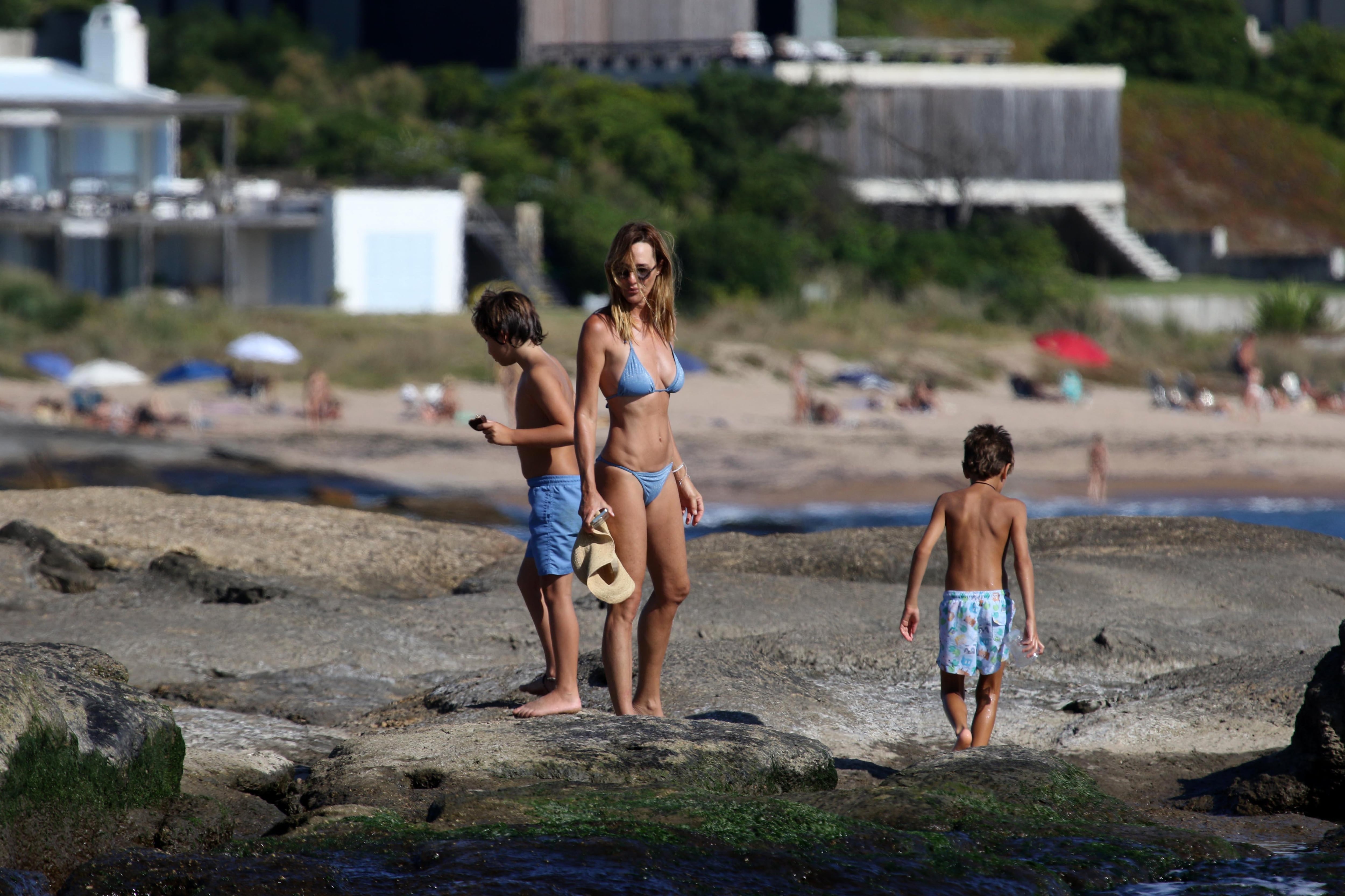 Lara Bernasconi y su mometo de relax en Punta del Este 