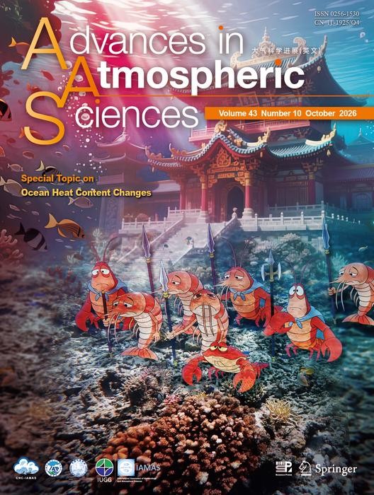 Imagen de la revista donde fue publicado el estudio sobre calor en los océanos (Advances in Atmospheric Sciences)