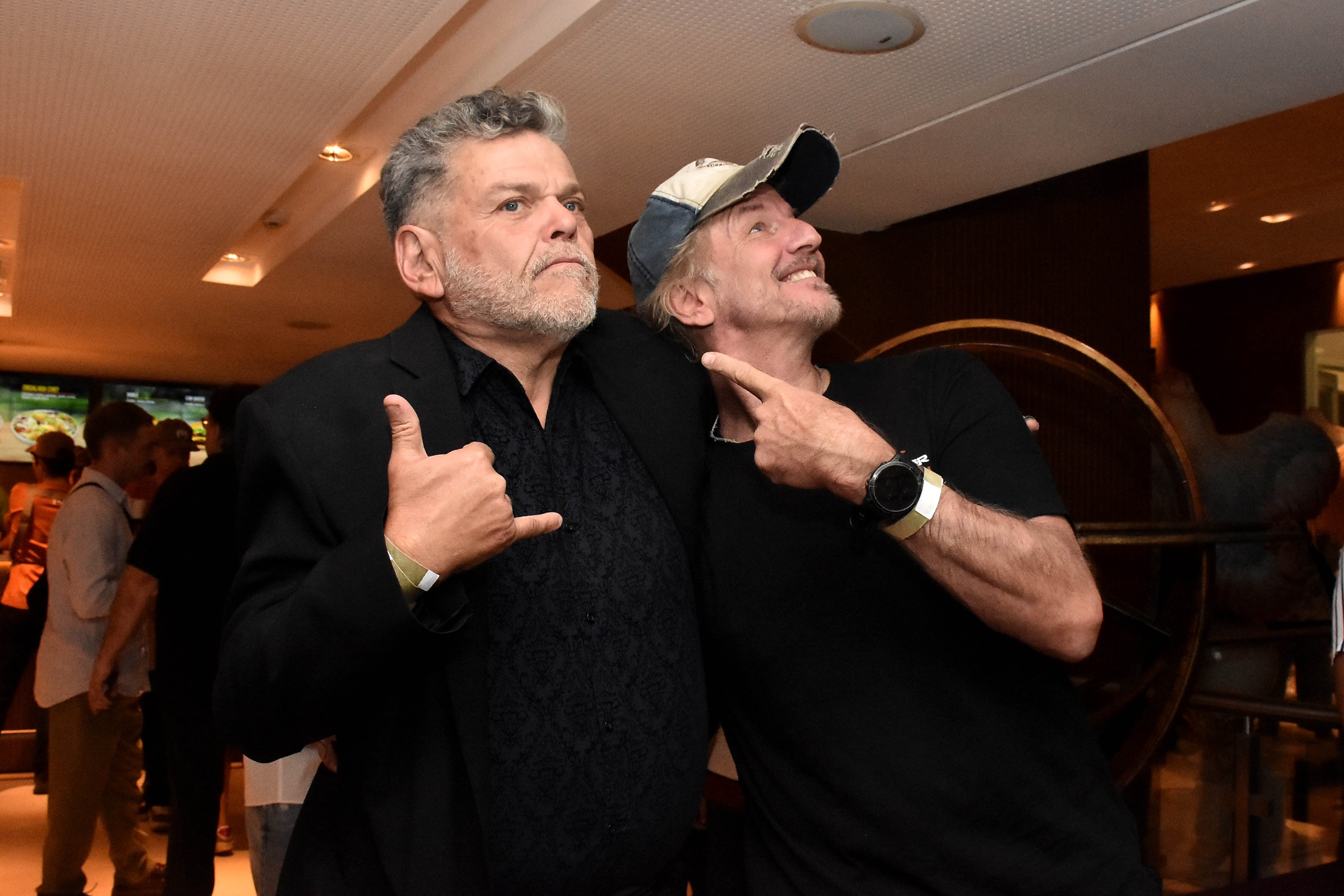 Alfredo Casero posó junto a Facundo Arana en la presentación teatral de Mar del Plata(Crédito: Jose Tetty)