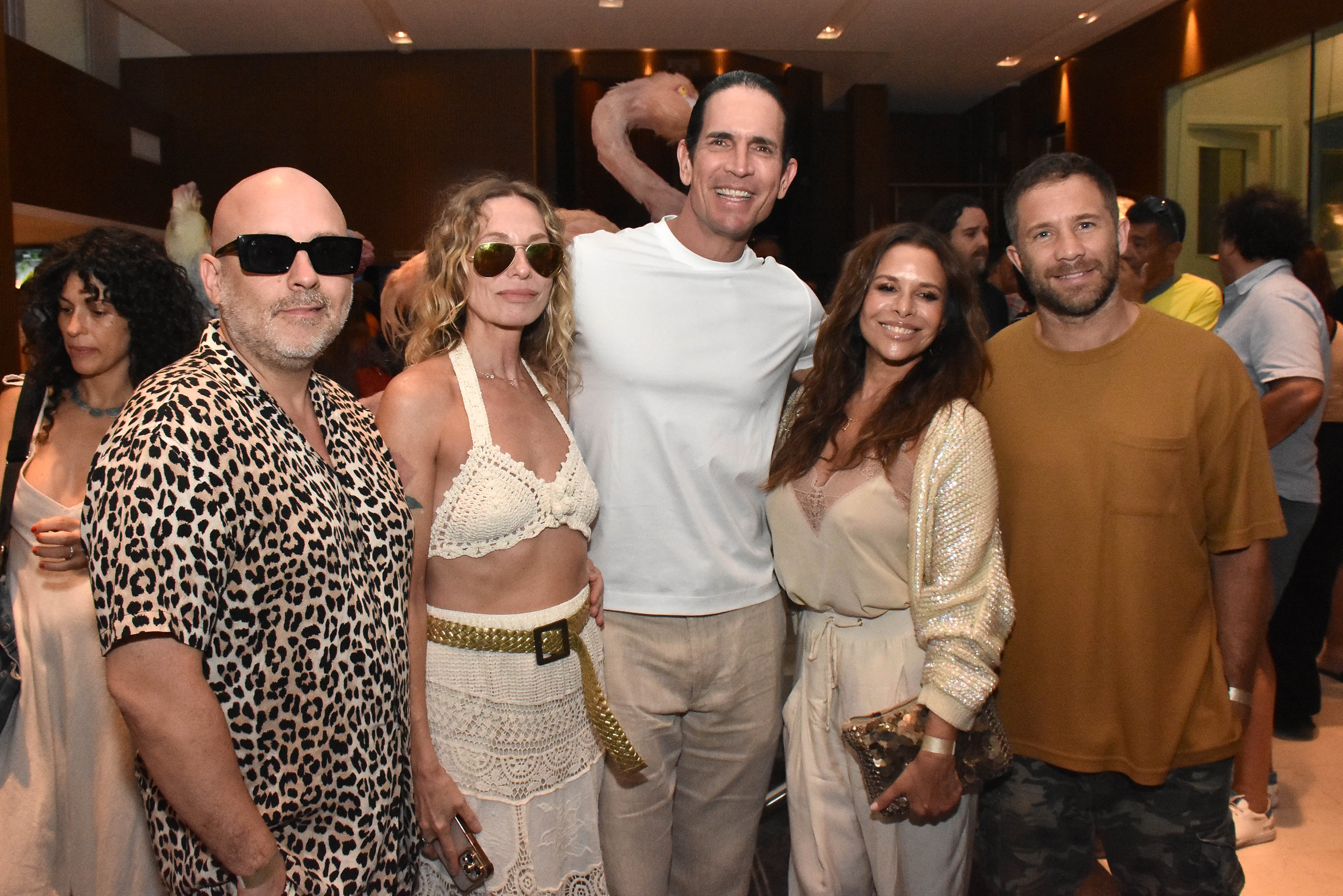 José María Muscari junto al elenco de Sex: Gloria Carrá, Diego Ramos, Julieta Ortega y Nicolás Riera (Crédito: Jose Tetty)