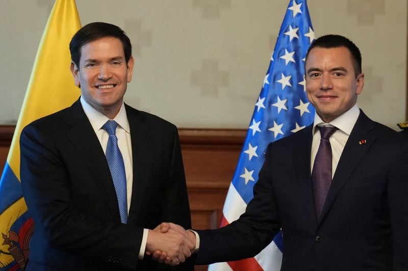 Marco Rubio habló con Daniel Noboa y le agradeció el apoyo de Ecuador tras la captura del ex dictador Nicolás Maduro (REUTERS)