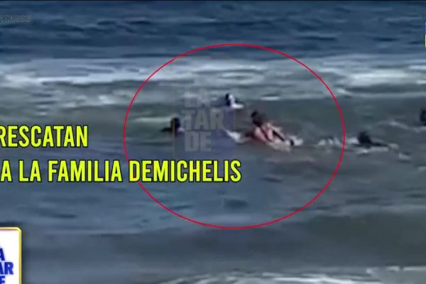 Martín Demichelis y sus hijos tuvieron que ser rescatados por los guardavidas en Punta del Este: el video
