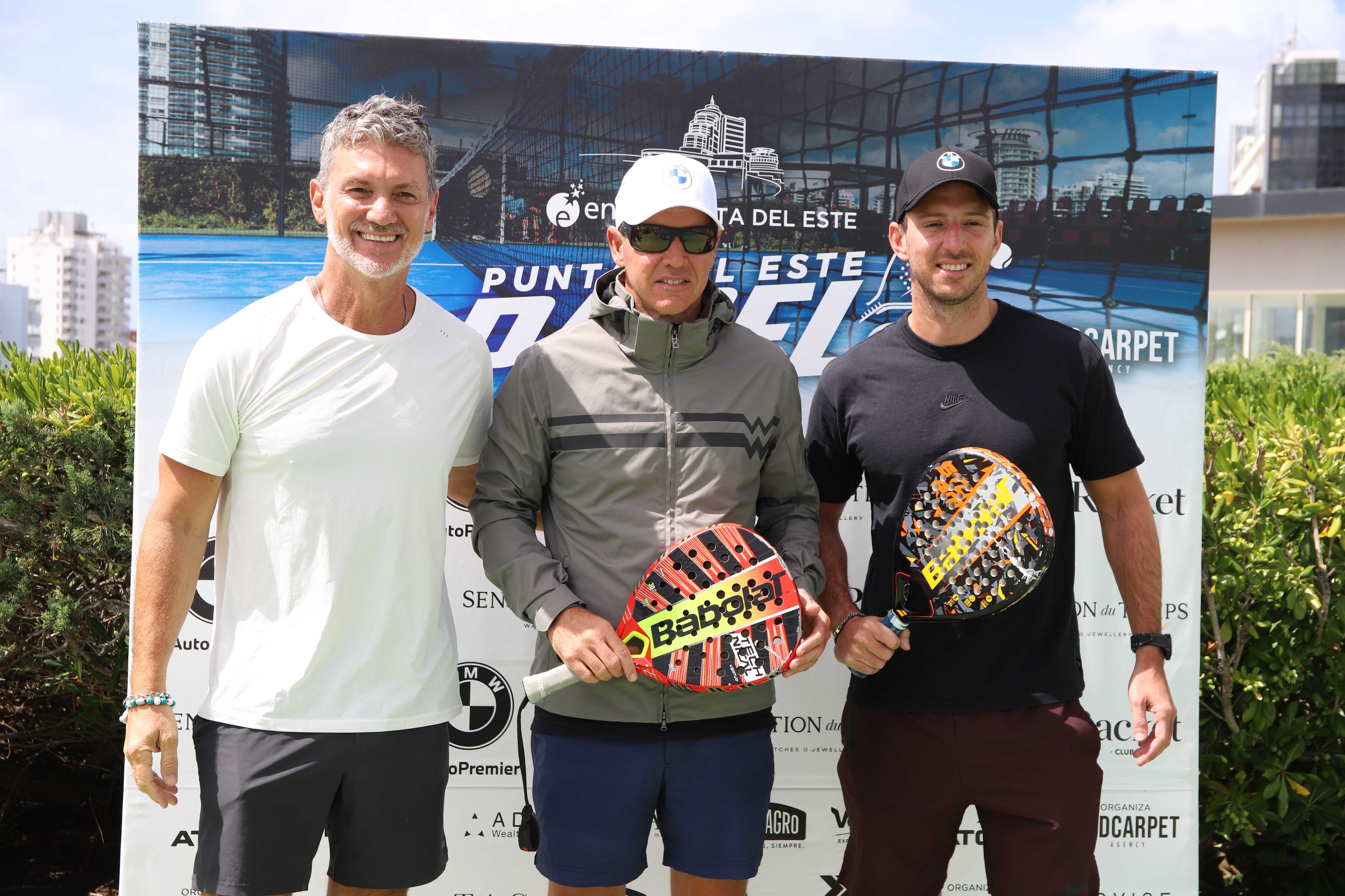 El ex presidente de River Plate, Jorge Brito, en el evento de pádel de Punta del Este (RSFotos)