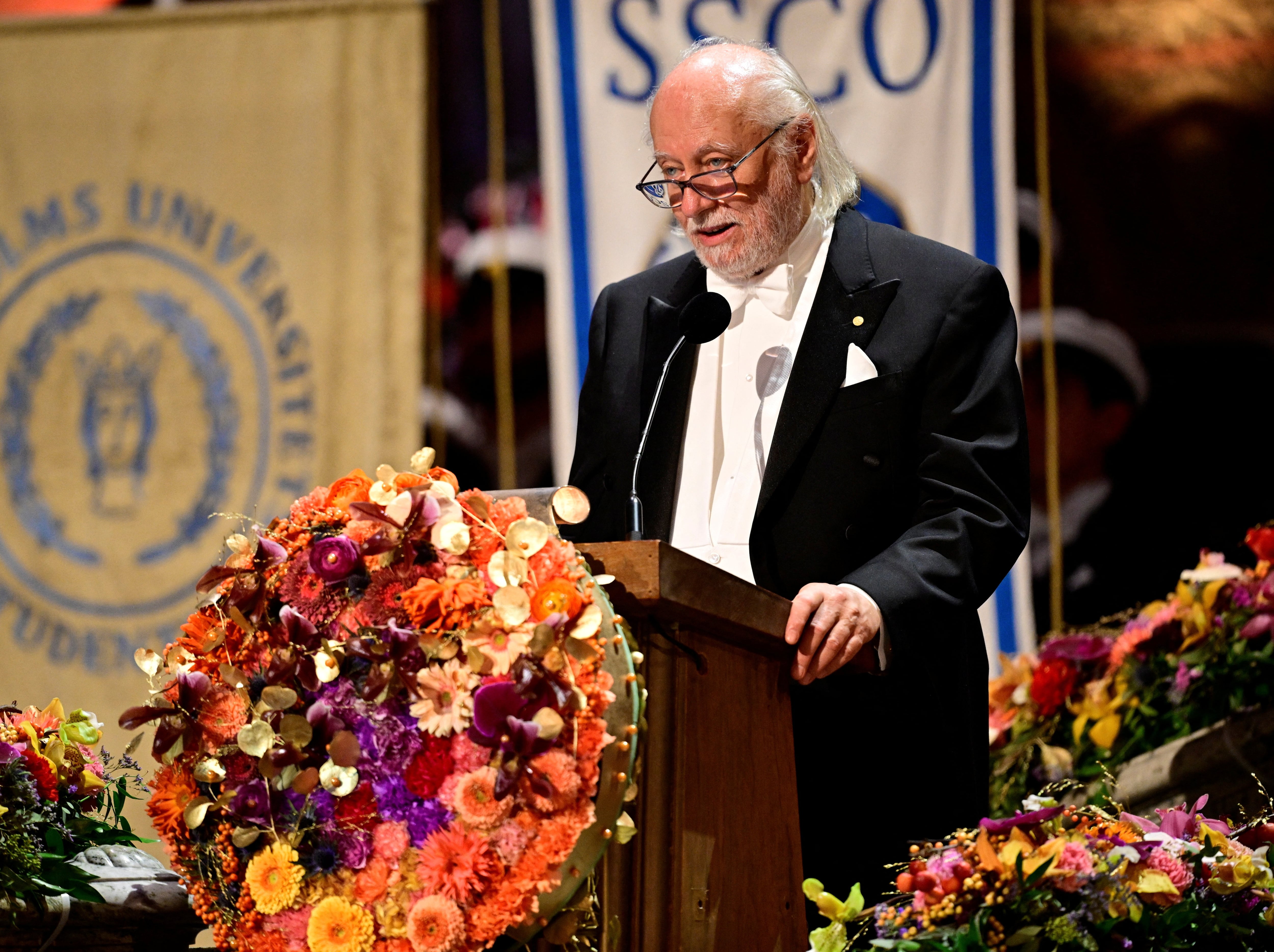 László Krasznahorkai, ganador del Nobel de Literatura 2025 (News Agency/Jonas Ekstromer/via REUTERS)