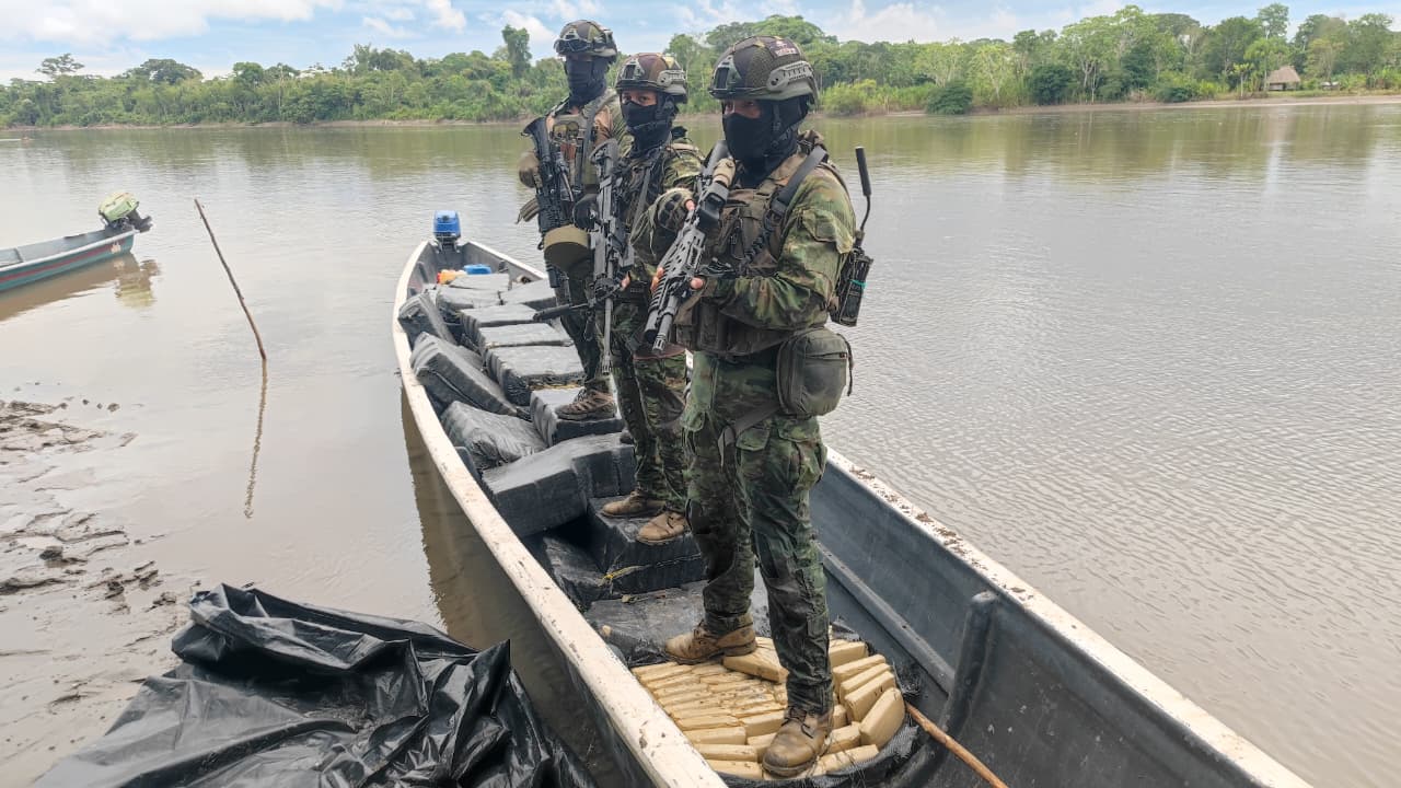 La operación militar fue fluvial. (Ministerio de Defensa)