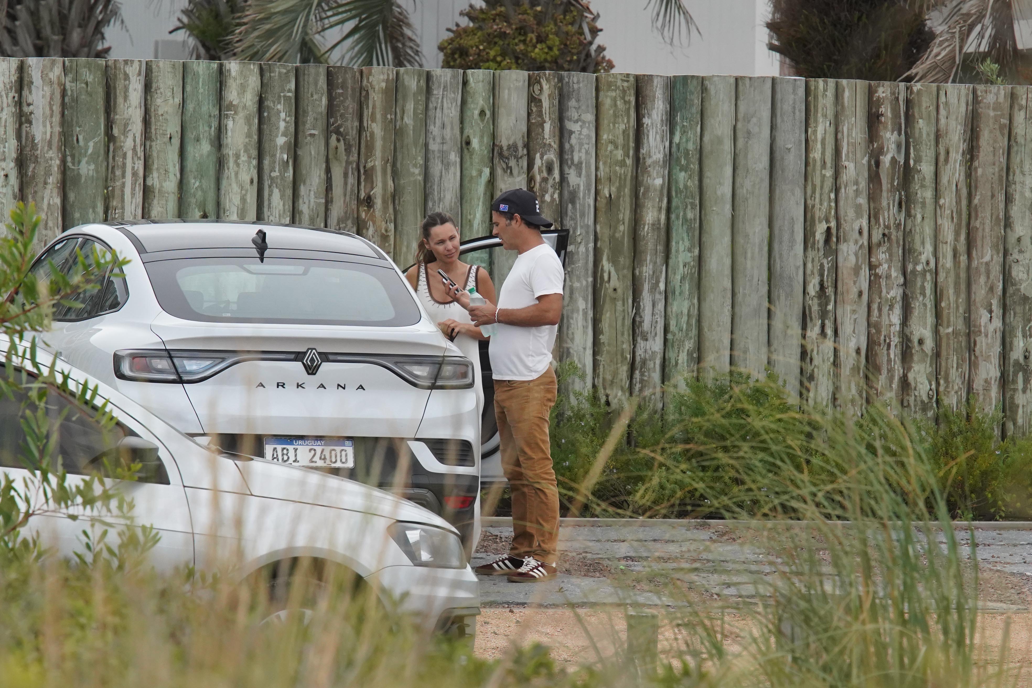 Pampita junto a Martín Pepa, antes de la despedida
