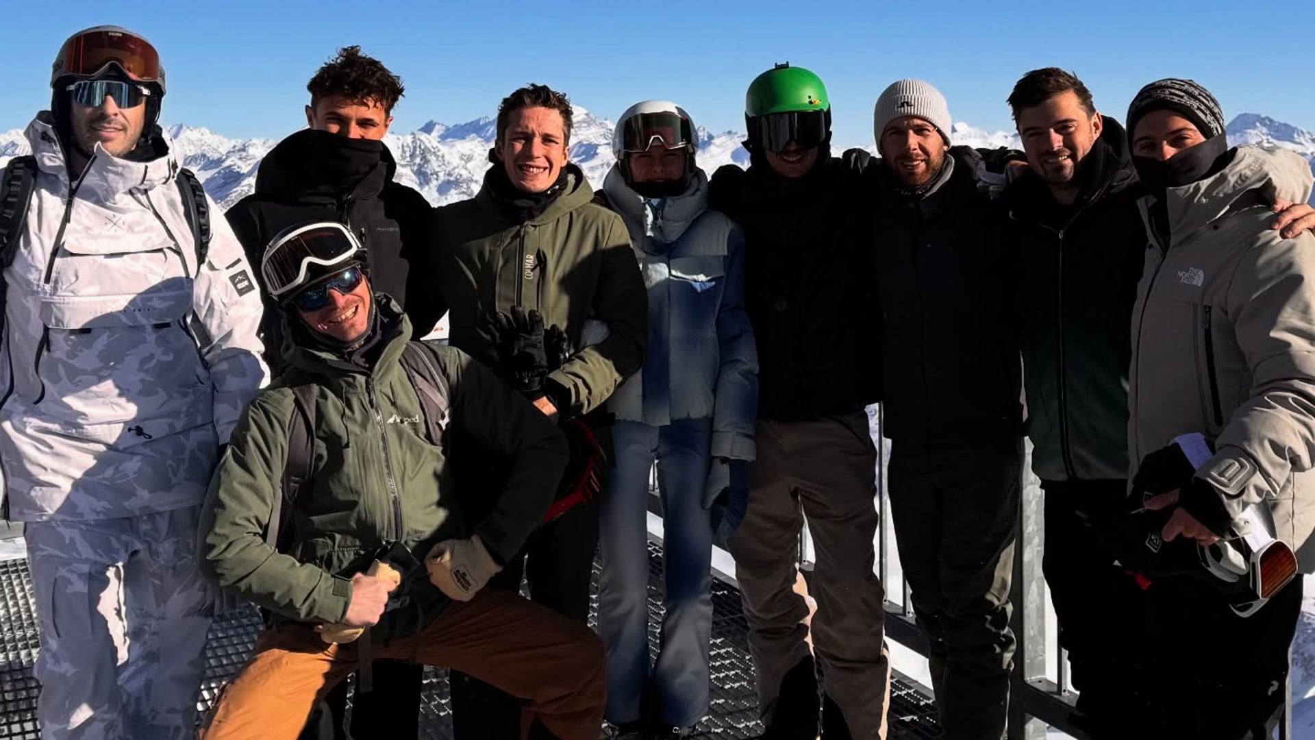 Lando Norris fue a esquiar en la nieve a Courchevel, Francia