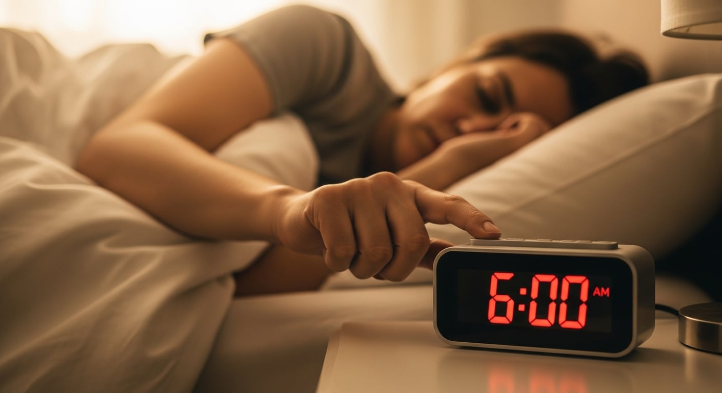 Aplazar la alarma es una costumbre global que más de la mitad de los adultos repite al menos una vez cada noche, según un estudio internacional (Imagen Ilustrativa Infobae)