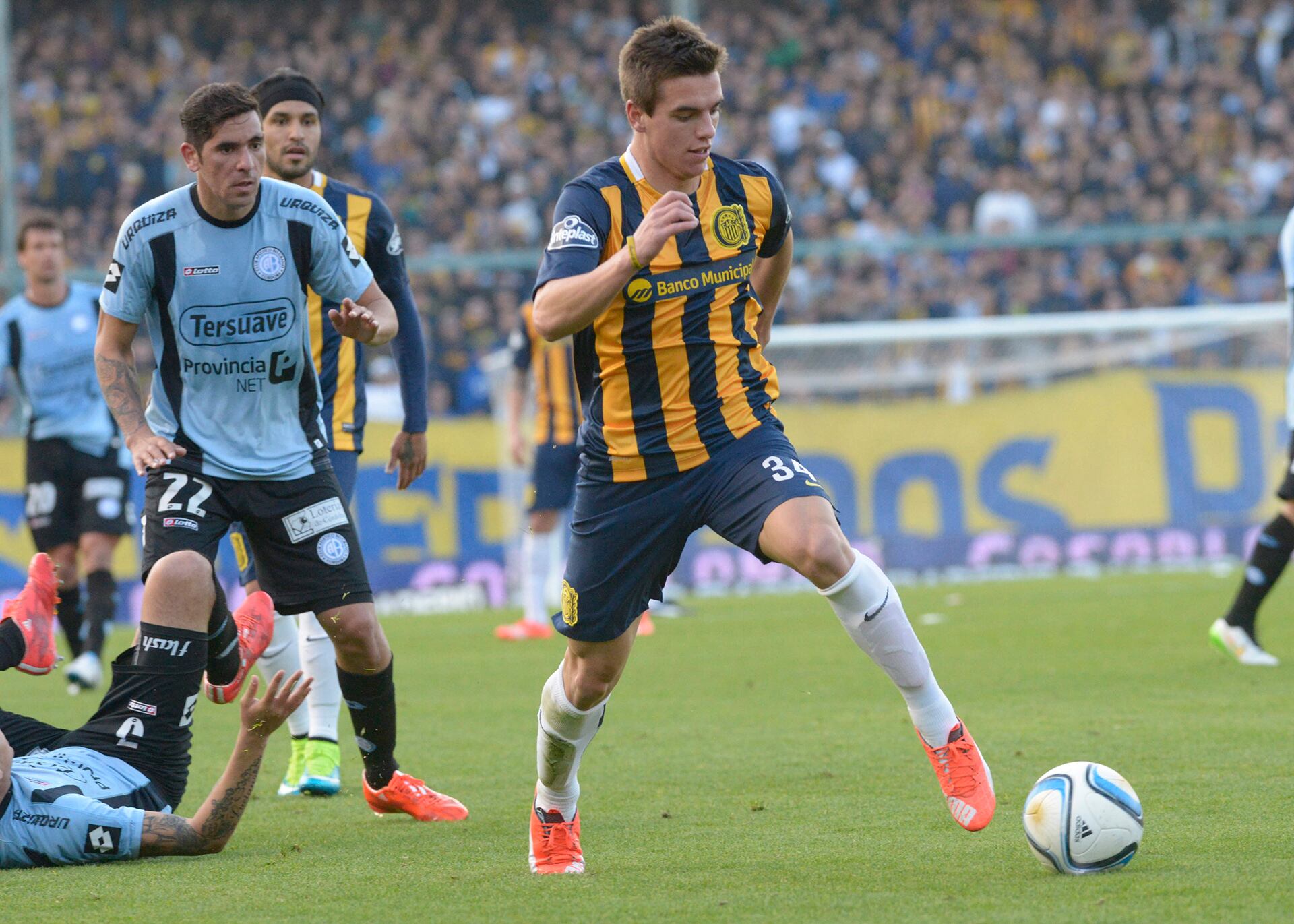 Metió tres goles y 14 asistencias en 54 partidos con Rosario Central (Crédito: Sebastián Suárez Meccia)