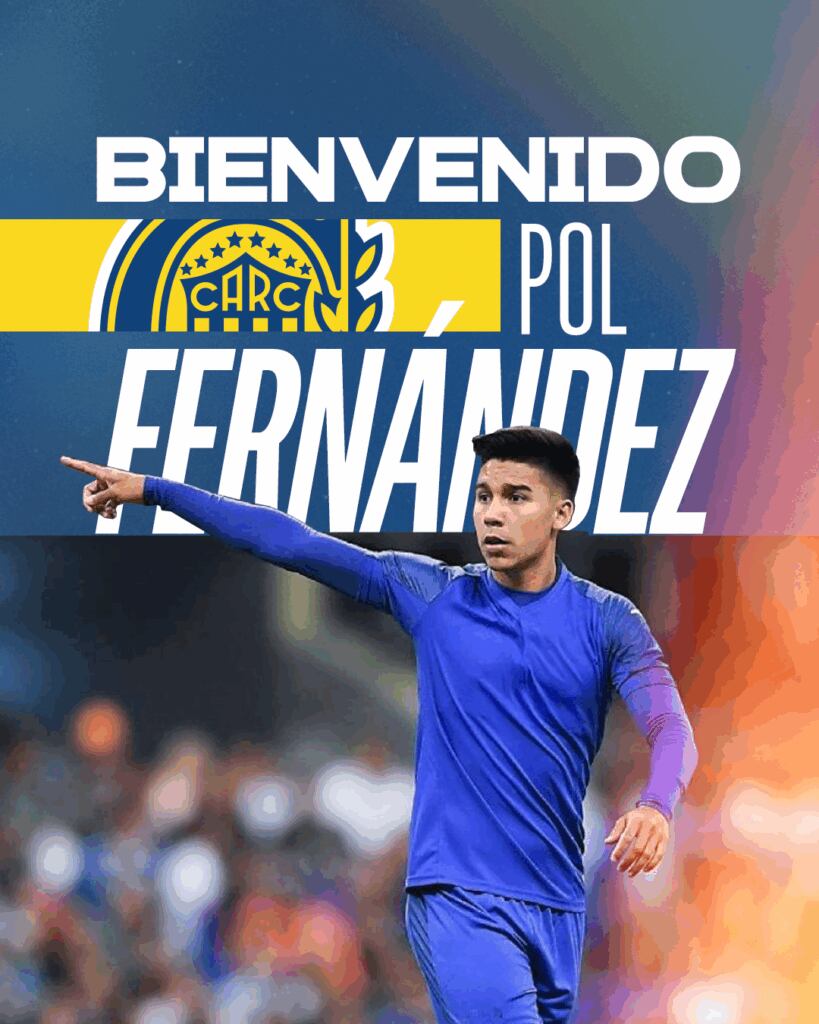 Pol Fernández tendrá su segunda etapa en Rosario Central, luego de disputar el Torneo Inicial 2013 con esta camiseta. Viene de descender a Segunda División con Godoy Cruz (Crédito: @RosarioCentral)