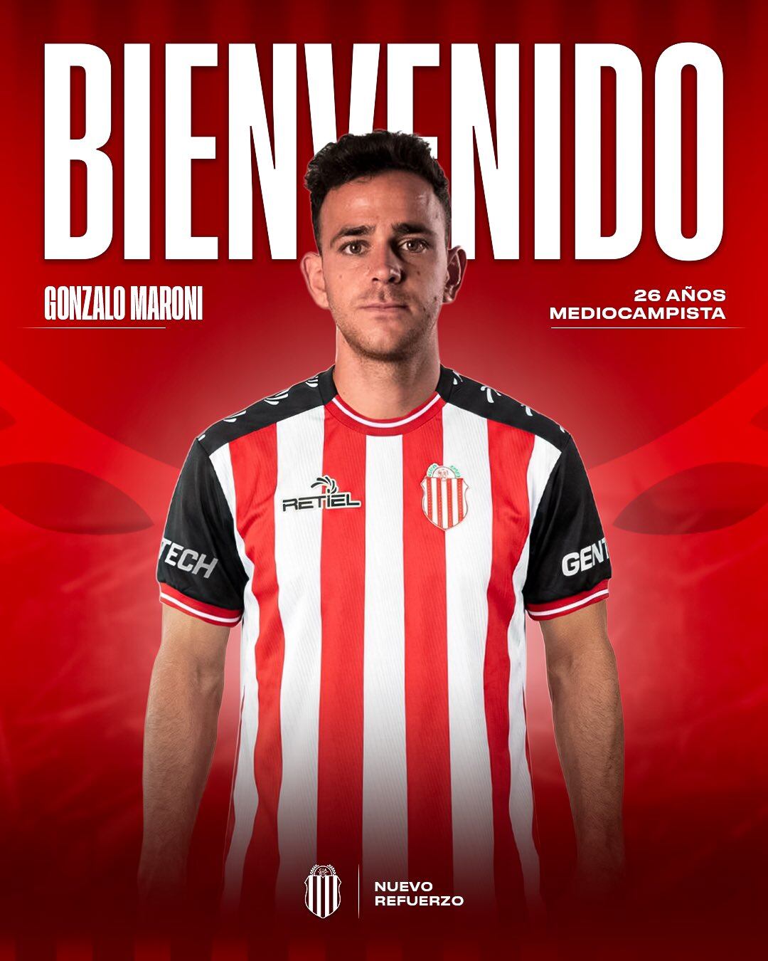 Gonzalo Maroni pasó a préstamo en Barracas Central por un año (Crédito: @barracascentral)