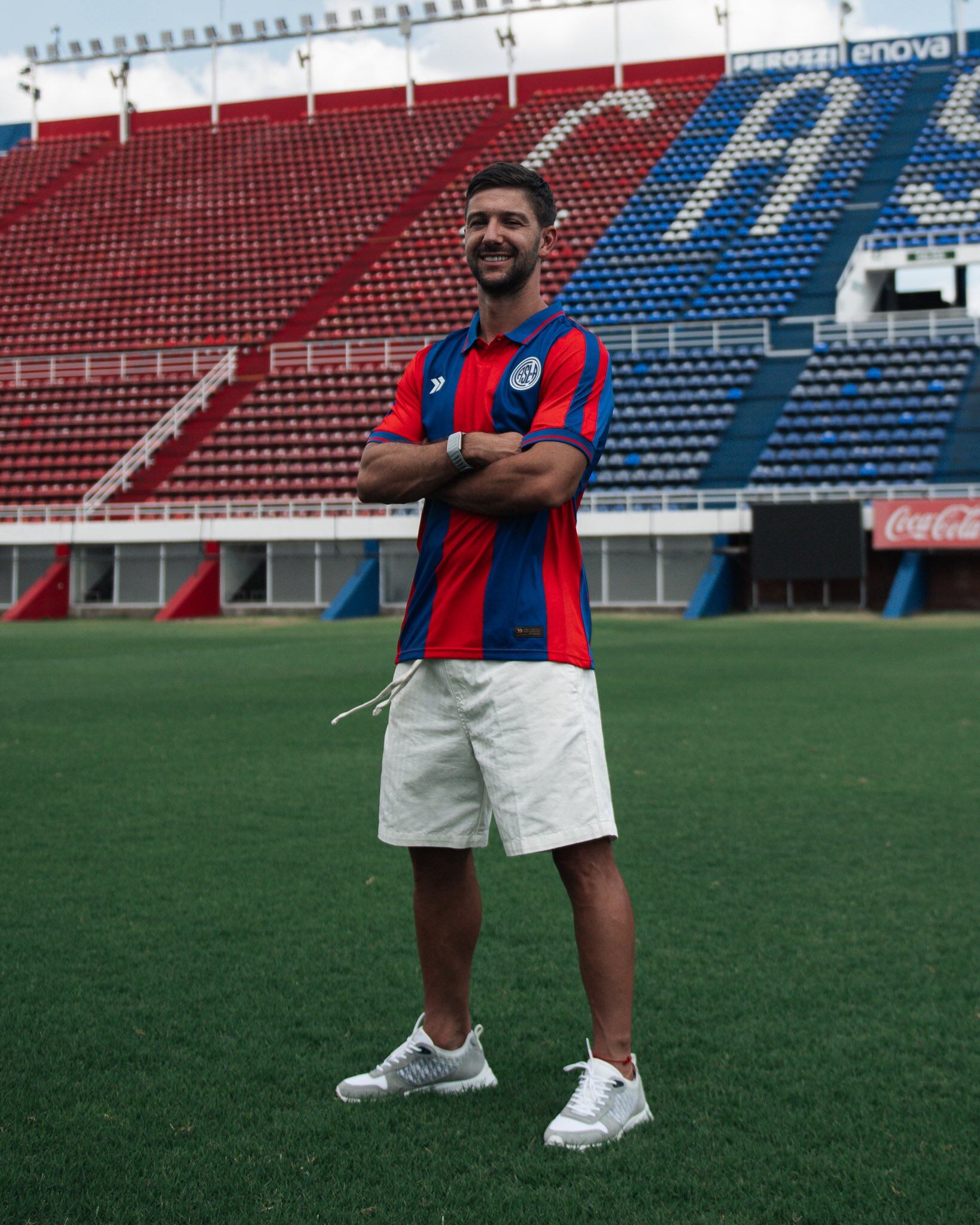 Luciano Vietto ya se hizo la revisión médica para ser jugador de San Lorenzo (Crédito: @SanLorenzo)