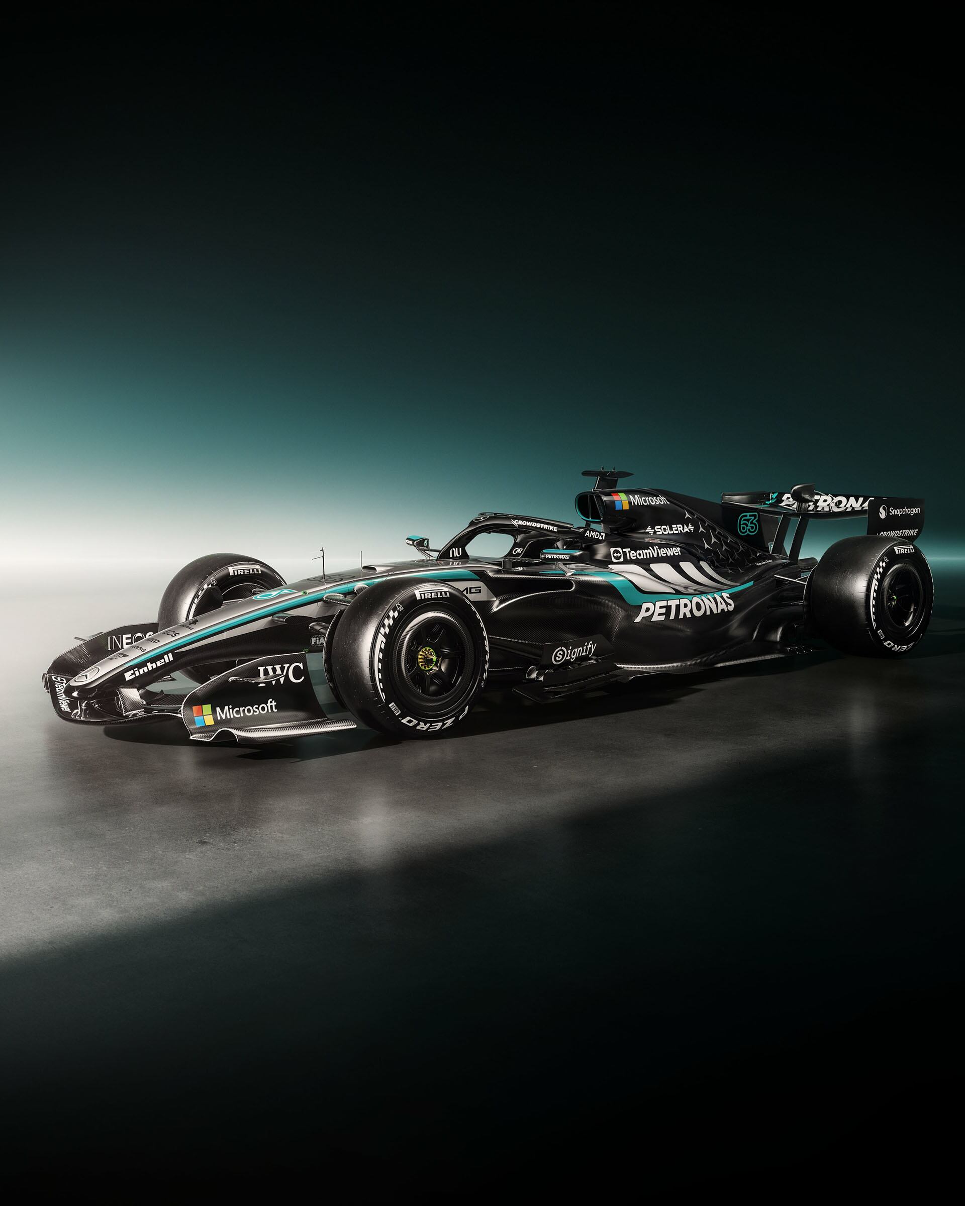 El nuevo coche saldrá a pista la próxima semana en las pruebas privadas de Barcelona (Foto: @MercedesAMGF1)