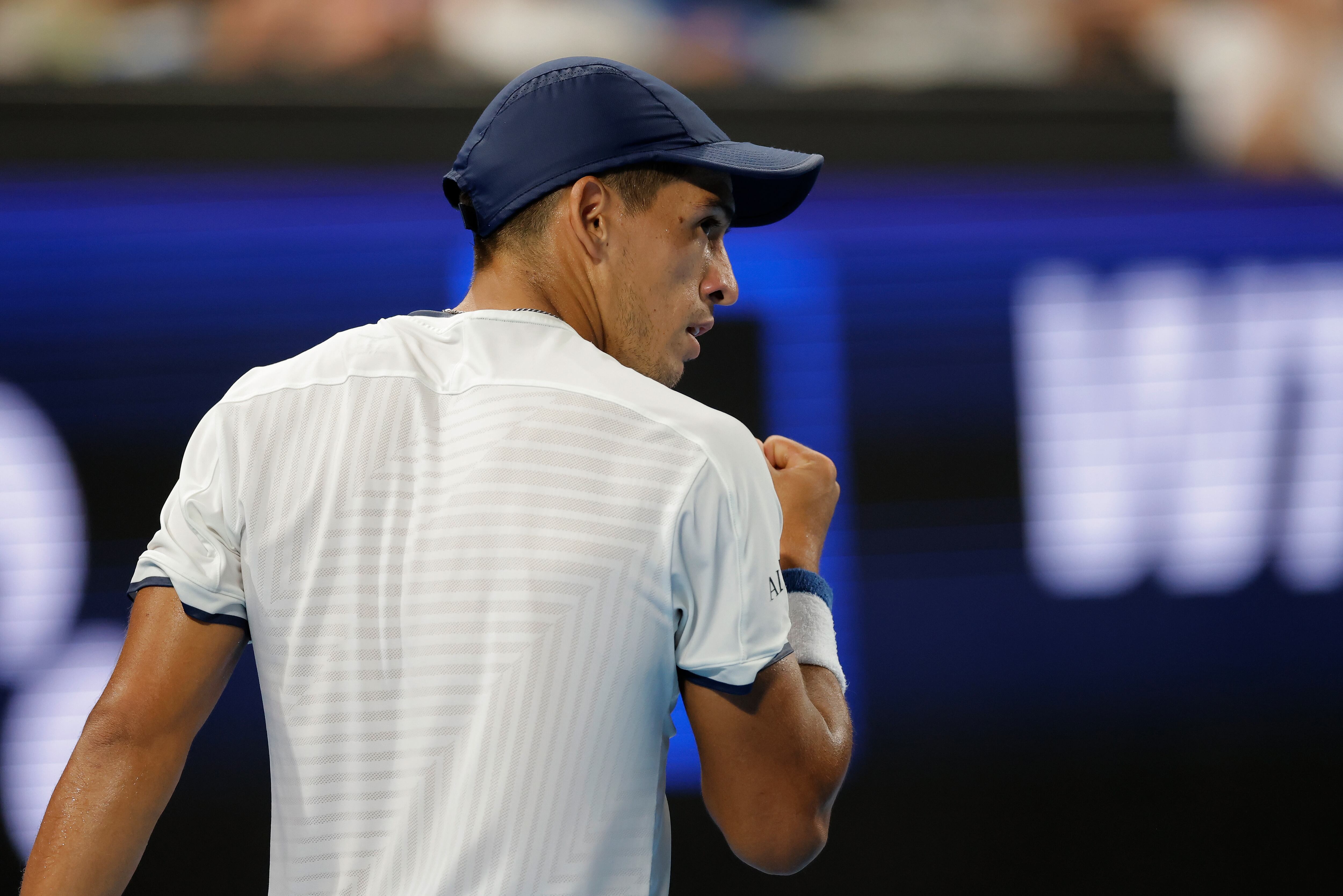 Sebastián Báez logró superar al estadounidense Taylor Fritz por primera vez en su carrera (Foto: EFE/EPA/RICHARD WAINWRIGHT)