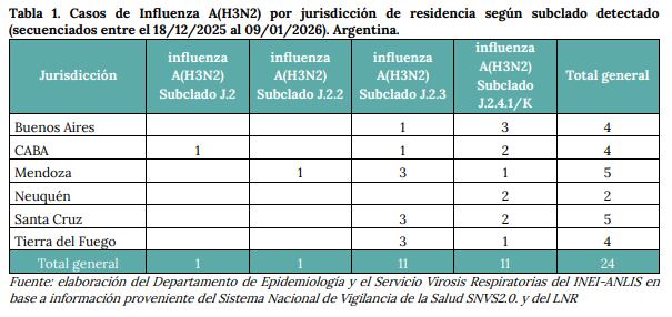 La vigilancia genómica permitió identificar el subclado K J2 4 1 y confirmó su presencia en distintas regiones del país (BEN) 