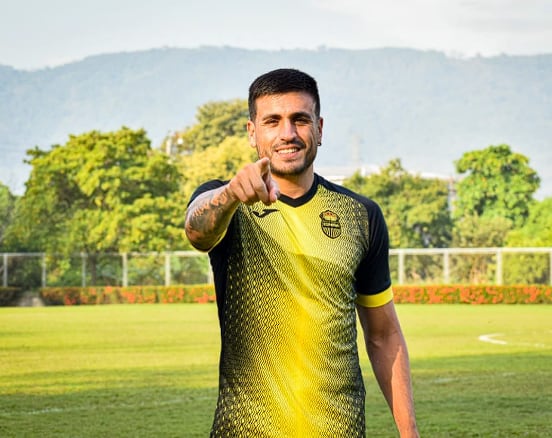 Su etapa más larga se dio con Real España, donde convirtió 64 goles en 112 partidos entre 2021 y 2023 (Crédito: @ramiro.rocca9/Instagram)