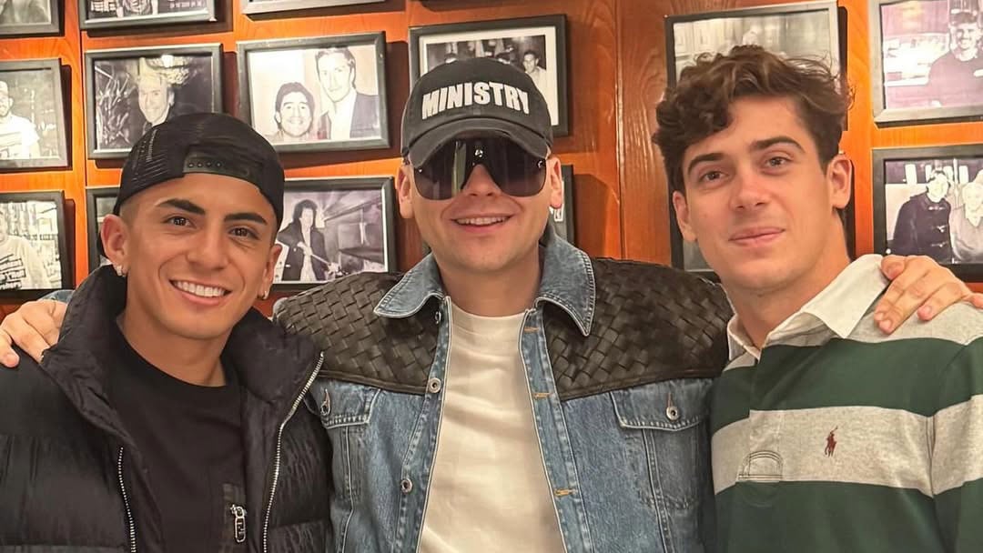 El encuentro entre Thiago Almada, Franco Colapinto y Bizarrap