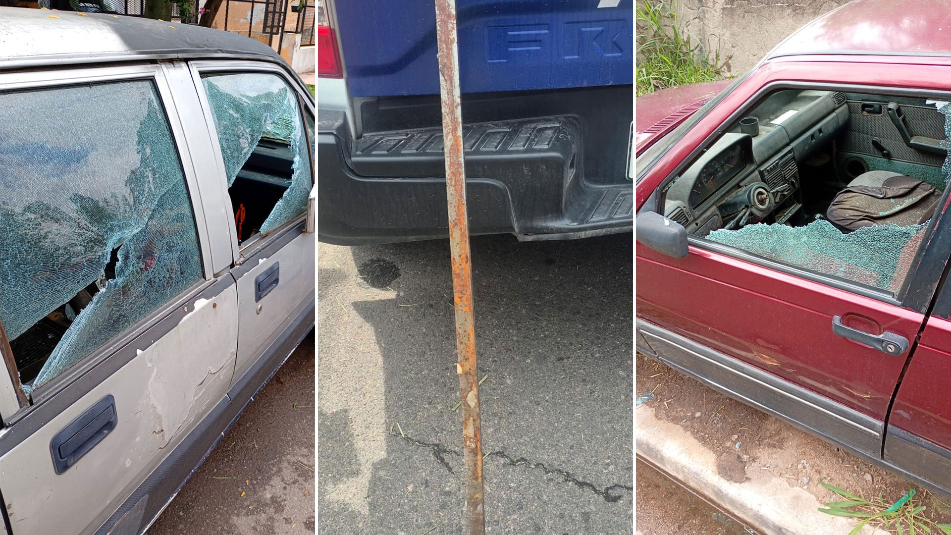 Un hombre discutió con su padre en San Justo, subió con su auto a la vereda, lo atropelló y fue detenido: el video