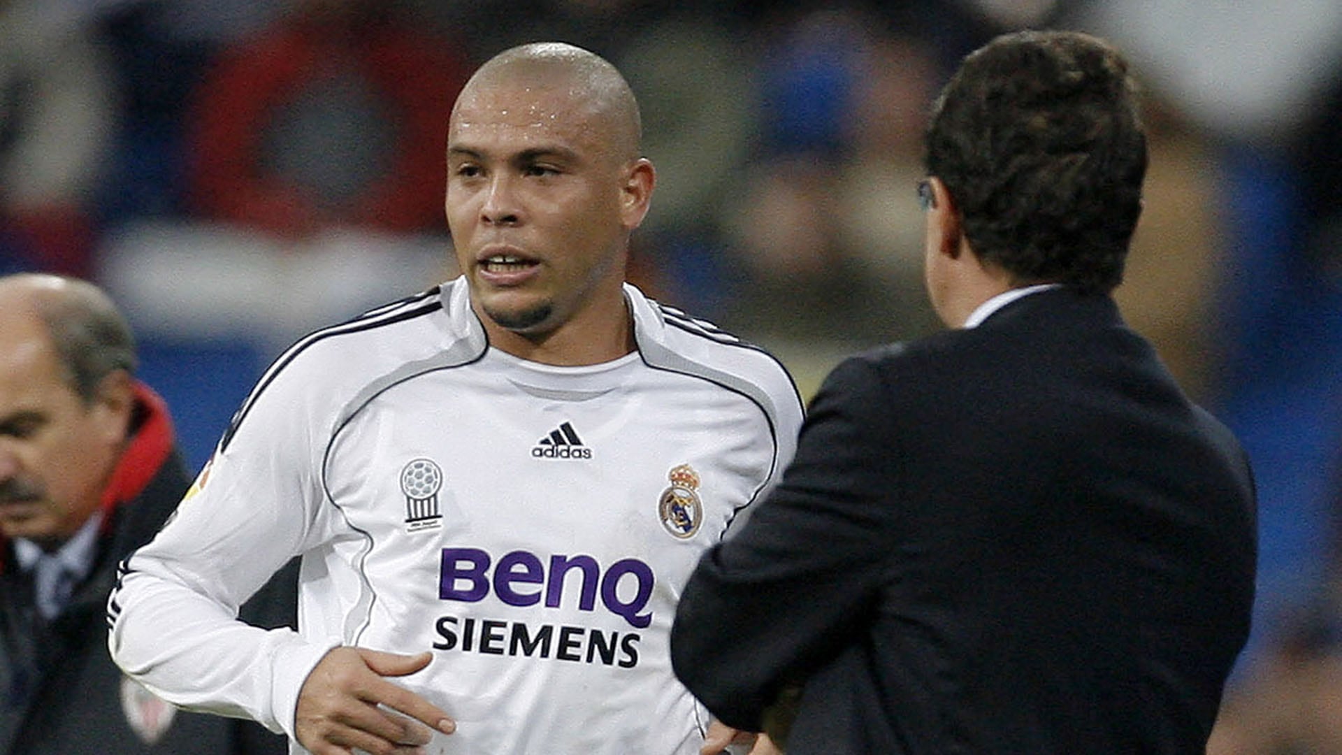 Capello, junto a Ronaldo Nazario en el Real Madrid (REUTERS/Victor Fraile - Grosby)