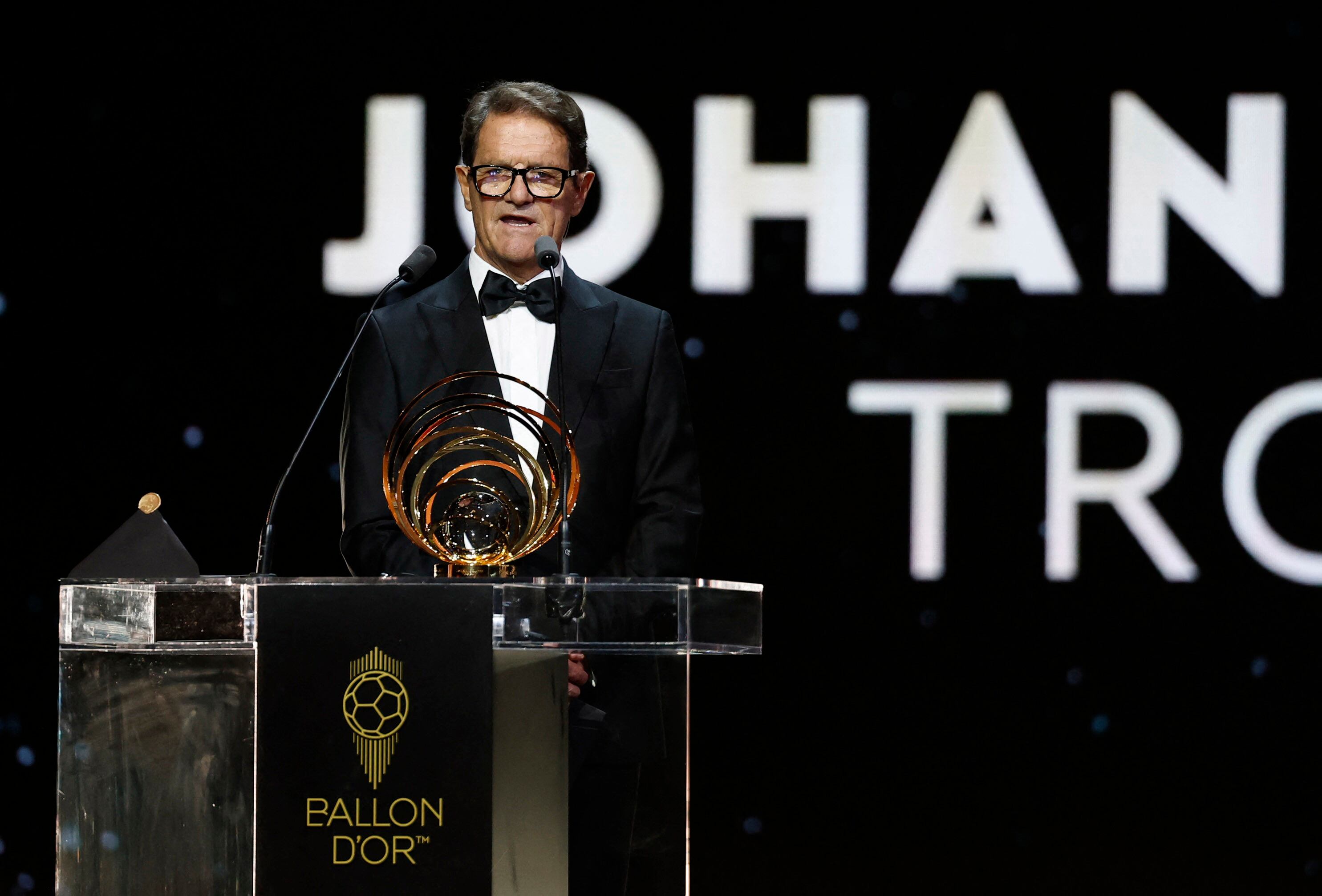 Capello, de 79 años, en la última entrega del Balón de Oro (REUTERS/Benoit Tessier)