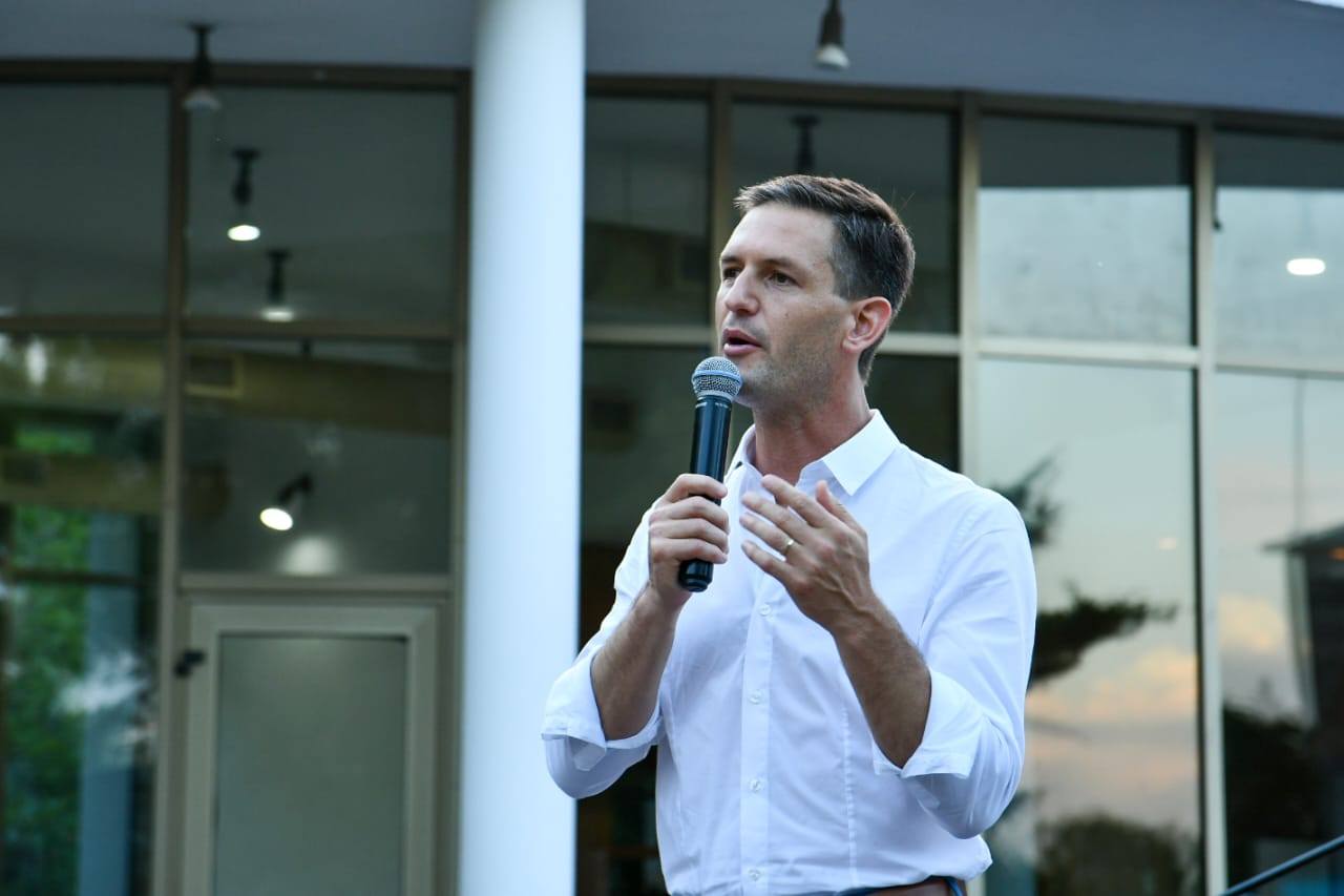 El intendente de San Vicente, Nicolás Mantegazza