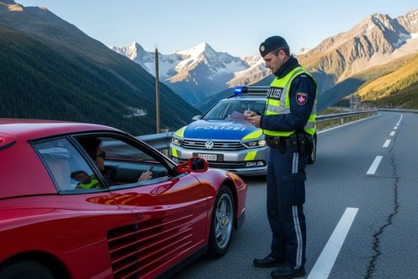 Una Ferrari y el récord mundial por la multa de tránsito más cara de la historia