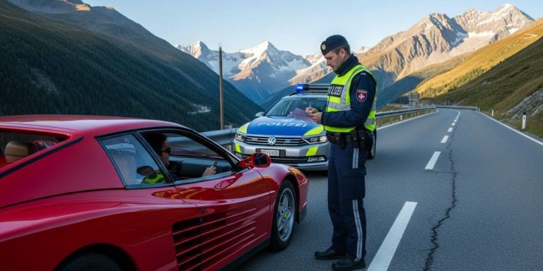 Una Ferrari y el récord mundial por la multa de tránsito más cara de la historia