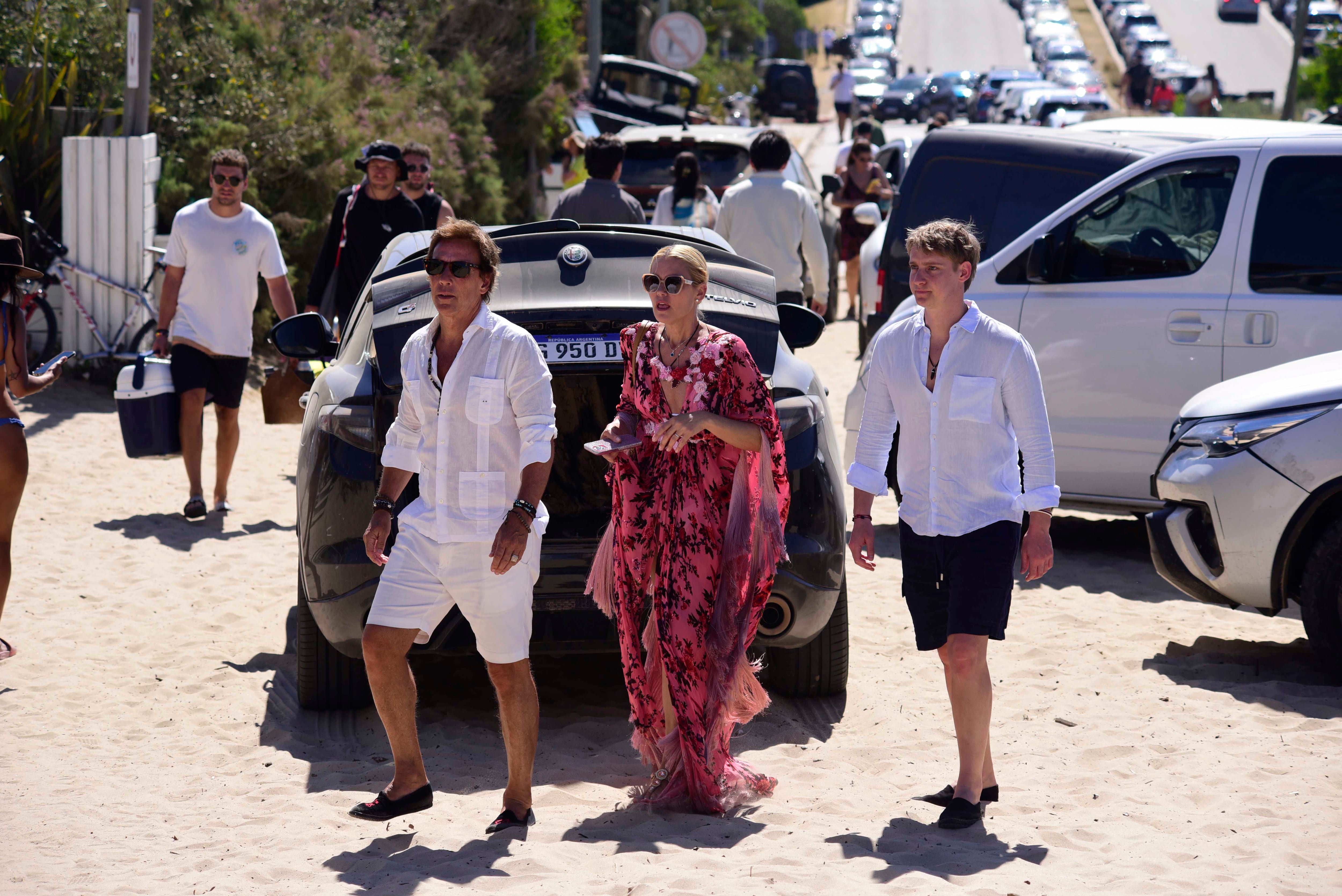 La familia llegó a Punta del Este para recibir el nuevo año 